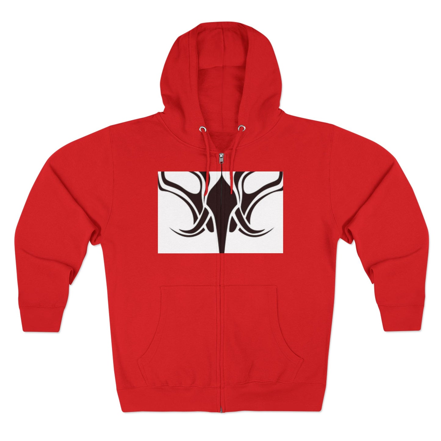 Tribal Design Unisex Zip Hoodie - Stylish & Versatile Outdoor Wear