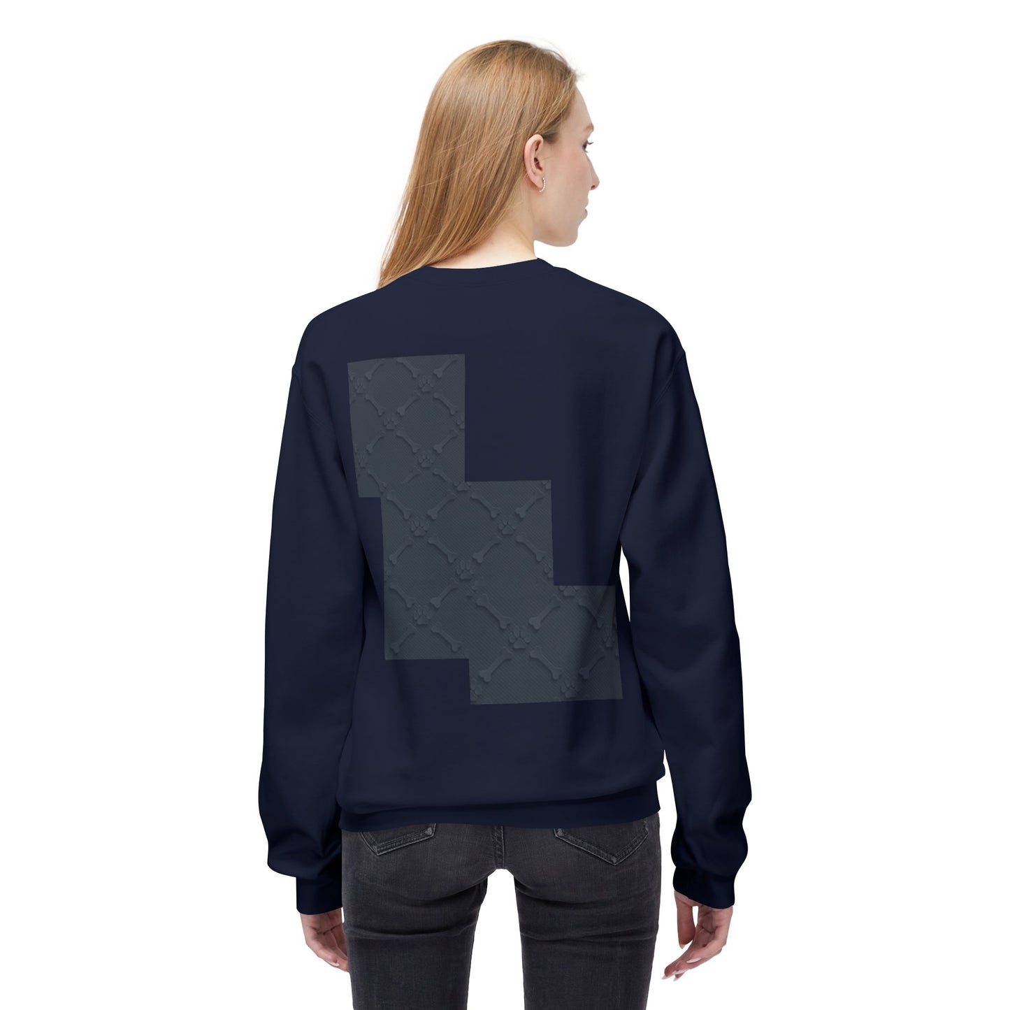 Minimalist Pet-Themed Crewneck Sweatshirt for Animal Lovers