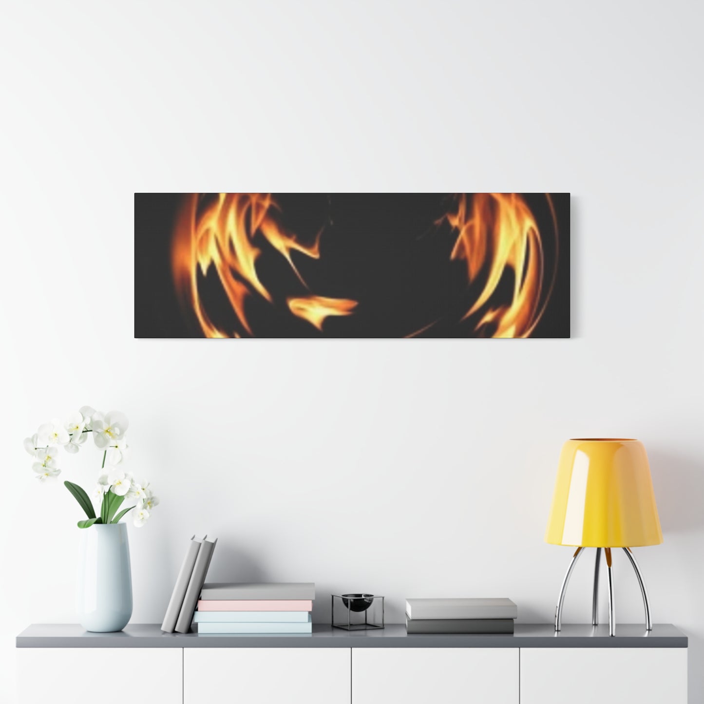 Fire Swirl Matte Canvas Art - Stretched 1.25" Gallery Wrap