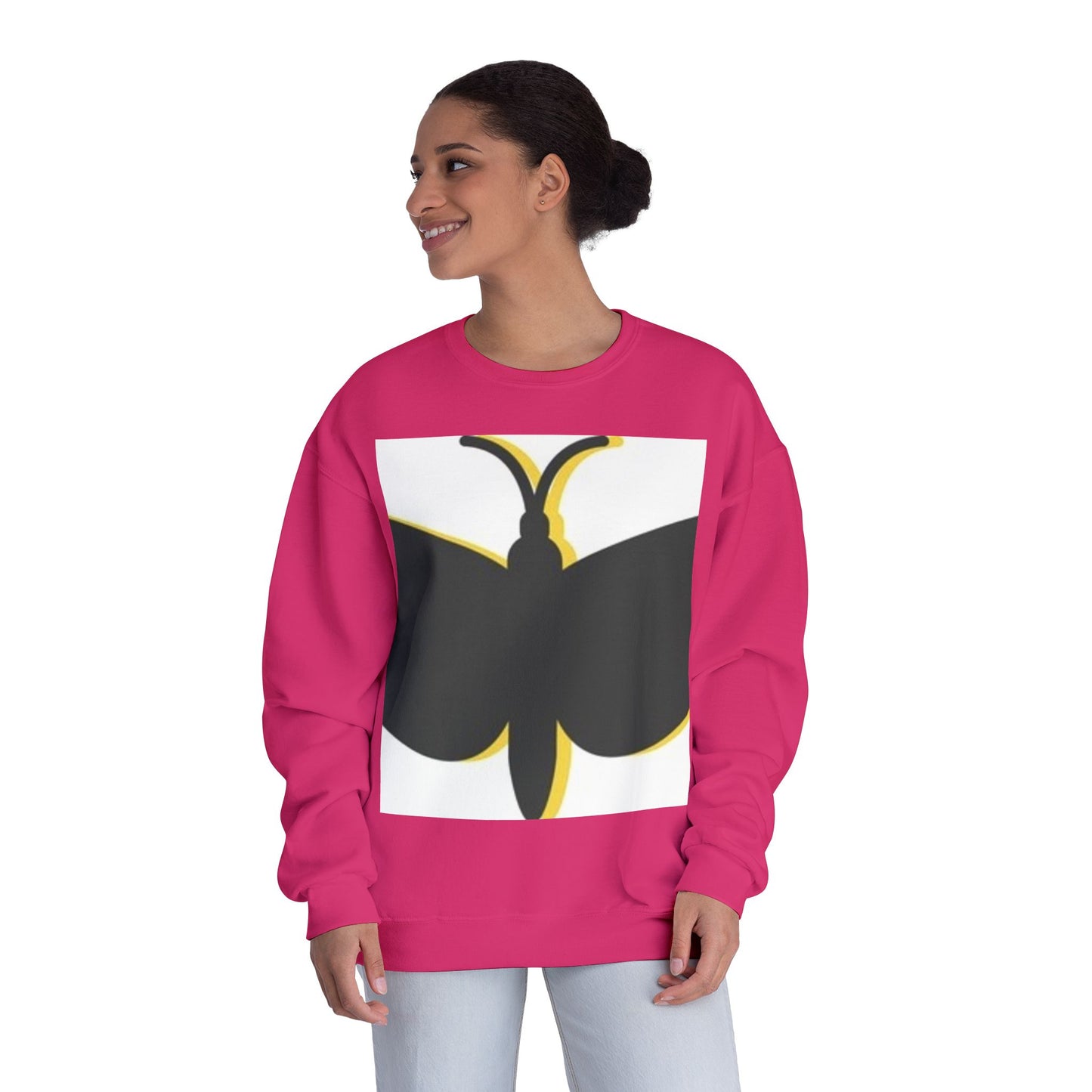 Butterfly Emblem Unisex Sweatshirt - Cozy Style for Nature Lovers