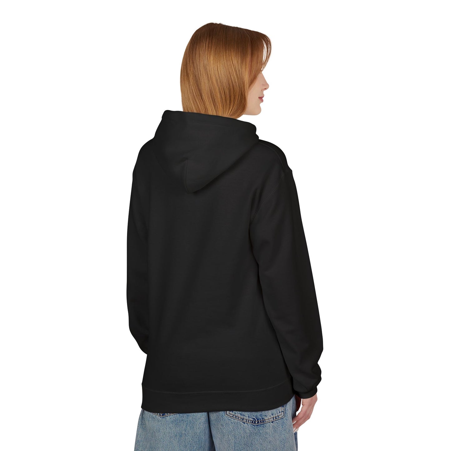 Minimalist Fleece Hoodie with Text Design | Unisex Softstyle