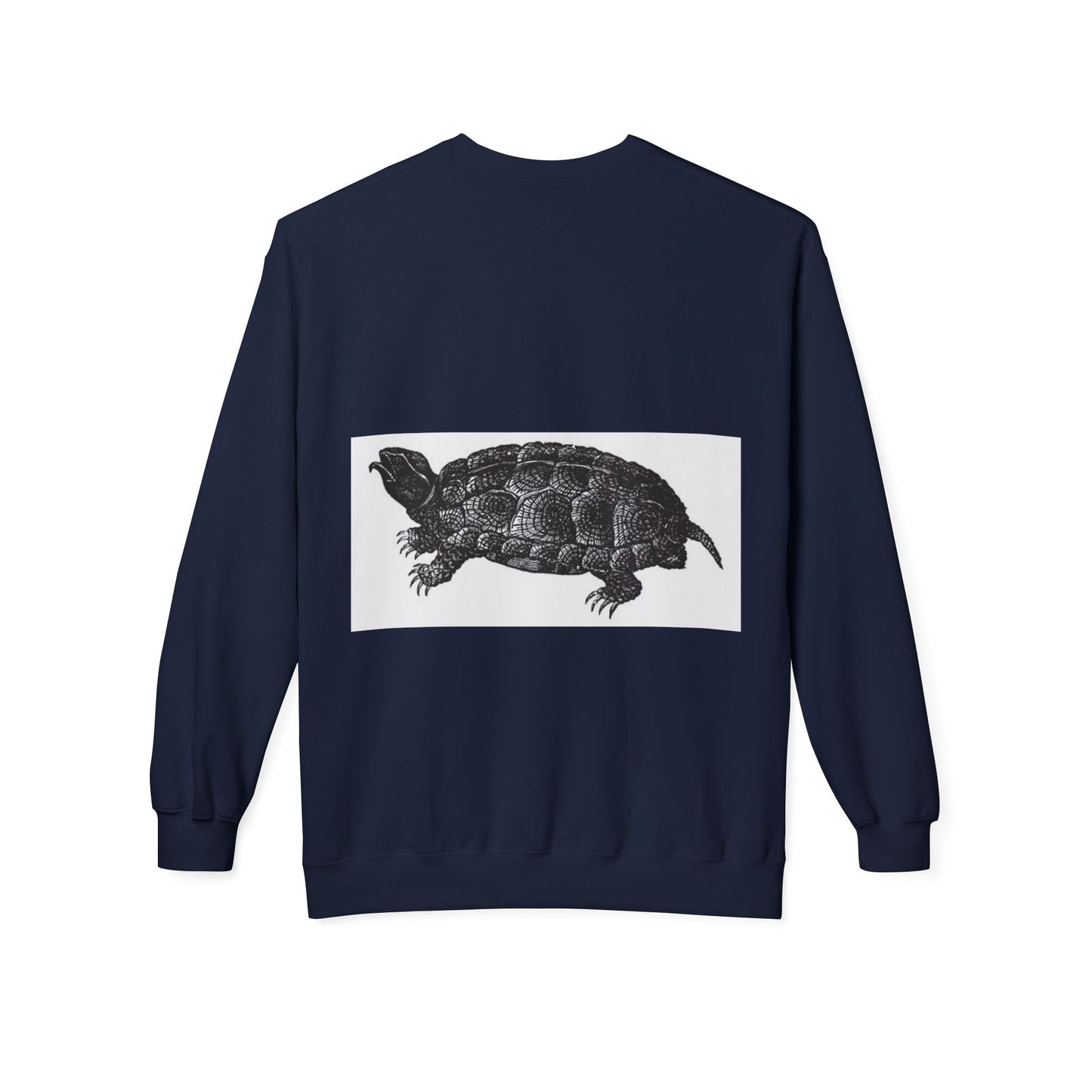 Turtle Design Unisex Fleece Crewneck Sweatshirt - Chill Vibes, Perfect Gift for Nature Lovers