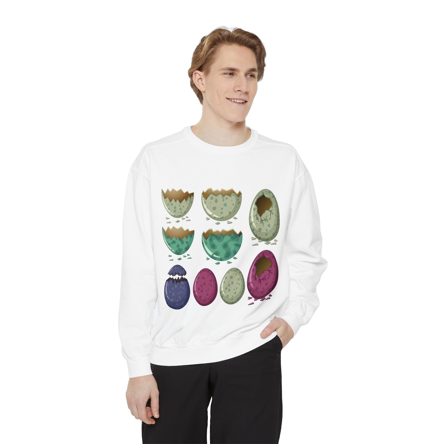 Cute Egg Hatching Unisex Sweatshirt - Cozy & Playful Design