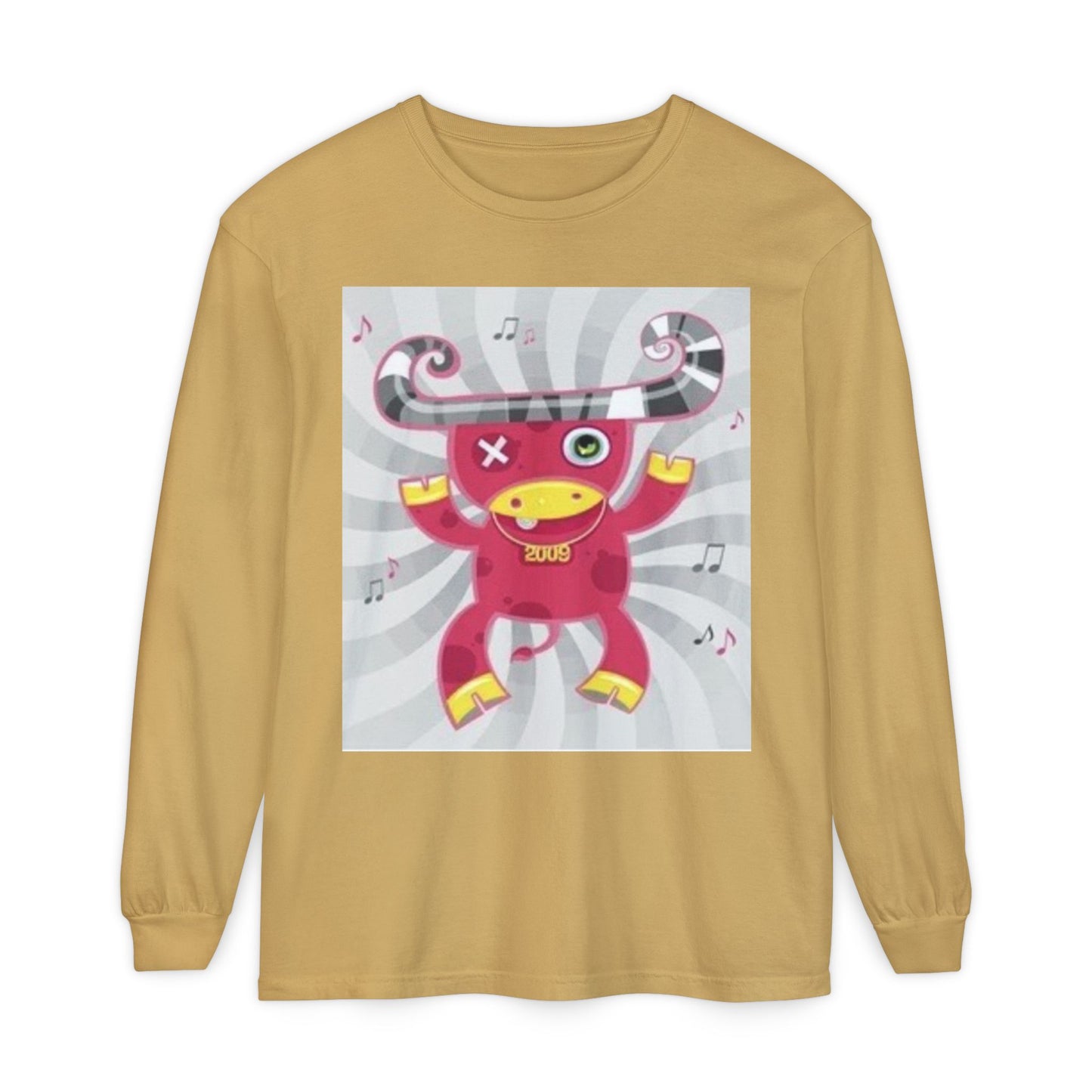 Fun & Quirky Graphic Long Sleeve T-Shirt - Perfect for Music Lovers