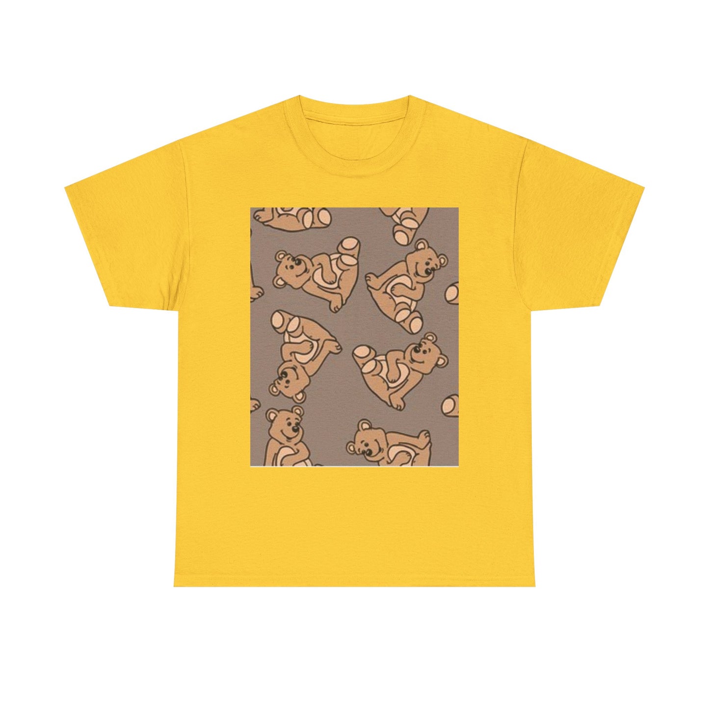 Tropical Bird Pattern Unisex Heavy Cotton Tee - Vibrant Summer Style