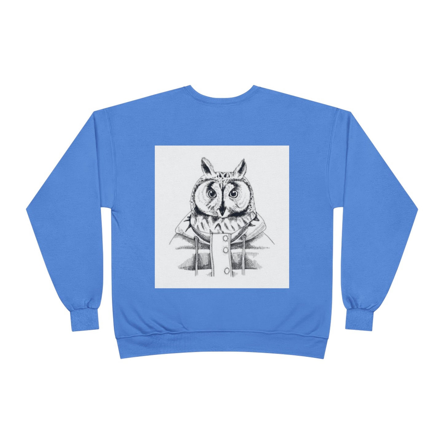 Whimsical Owl Eco-Friendly Crewneck Sweatshirt - Unisex