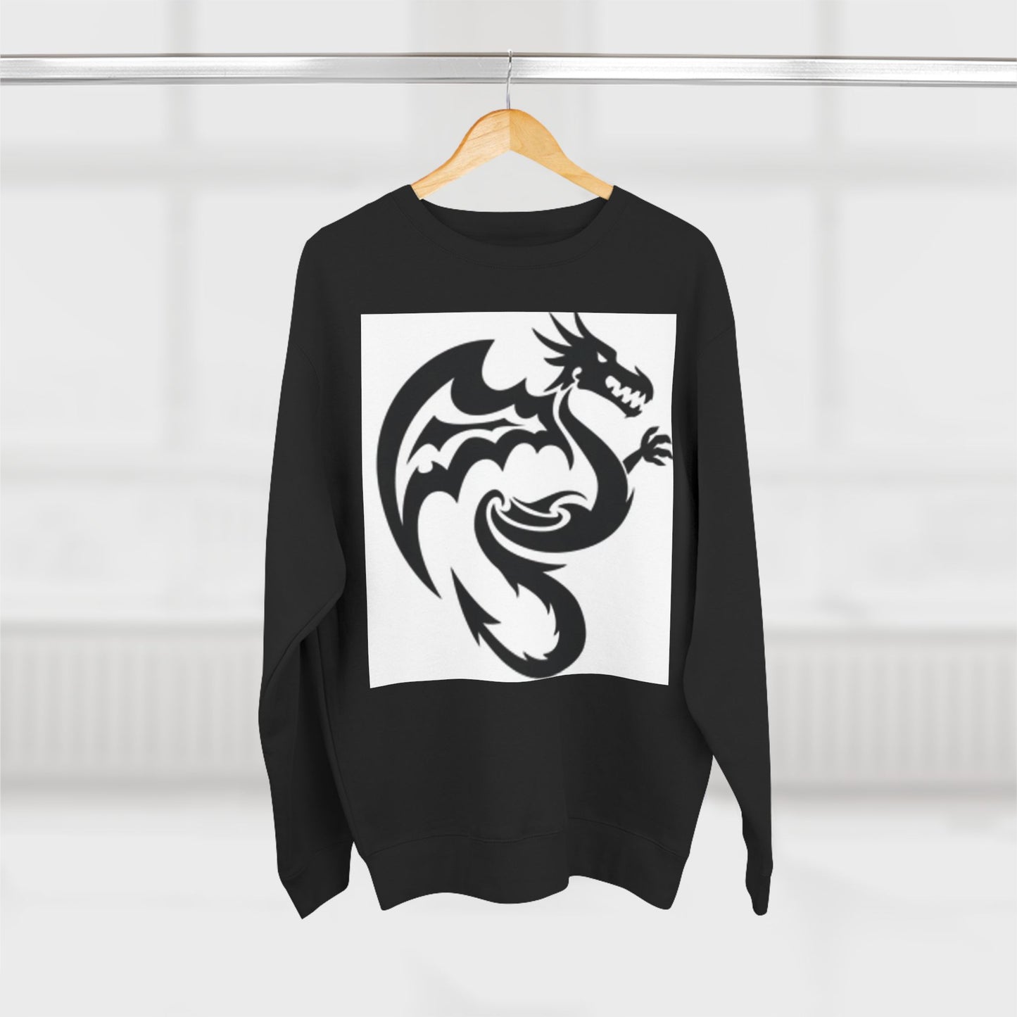 Unisex Dragon Graphic Crewneck Sweatshirt - Stylish & Cozy for Fantasy Lovers