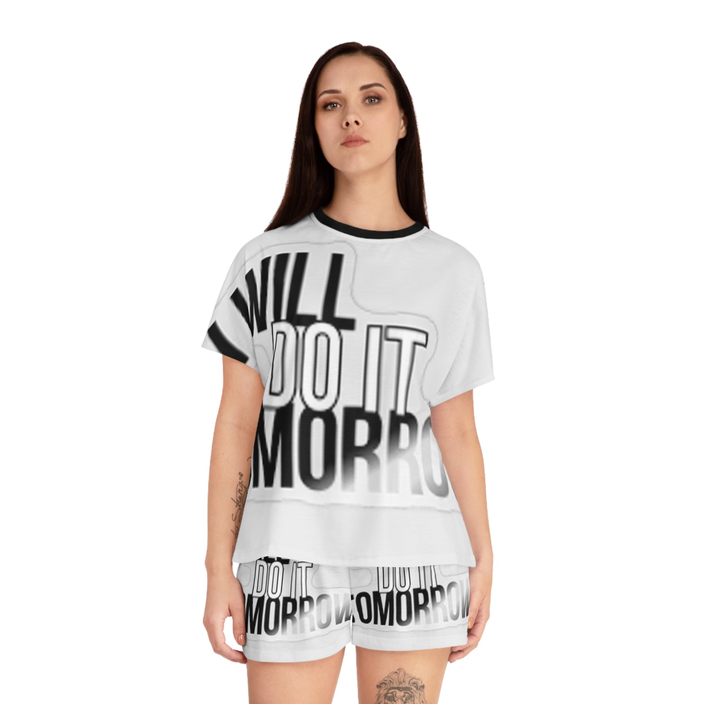 Motivational Women's Pajama Set - "I Will Do It Tomorrow"