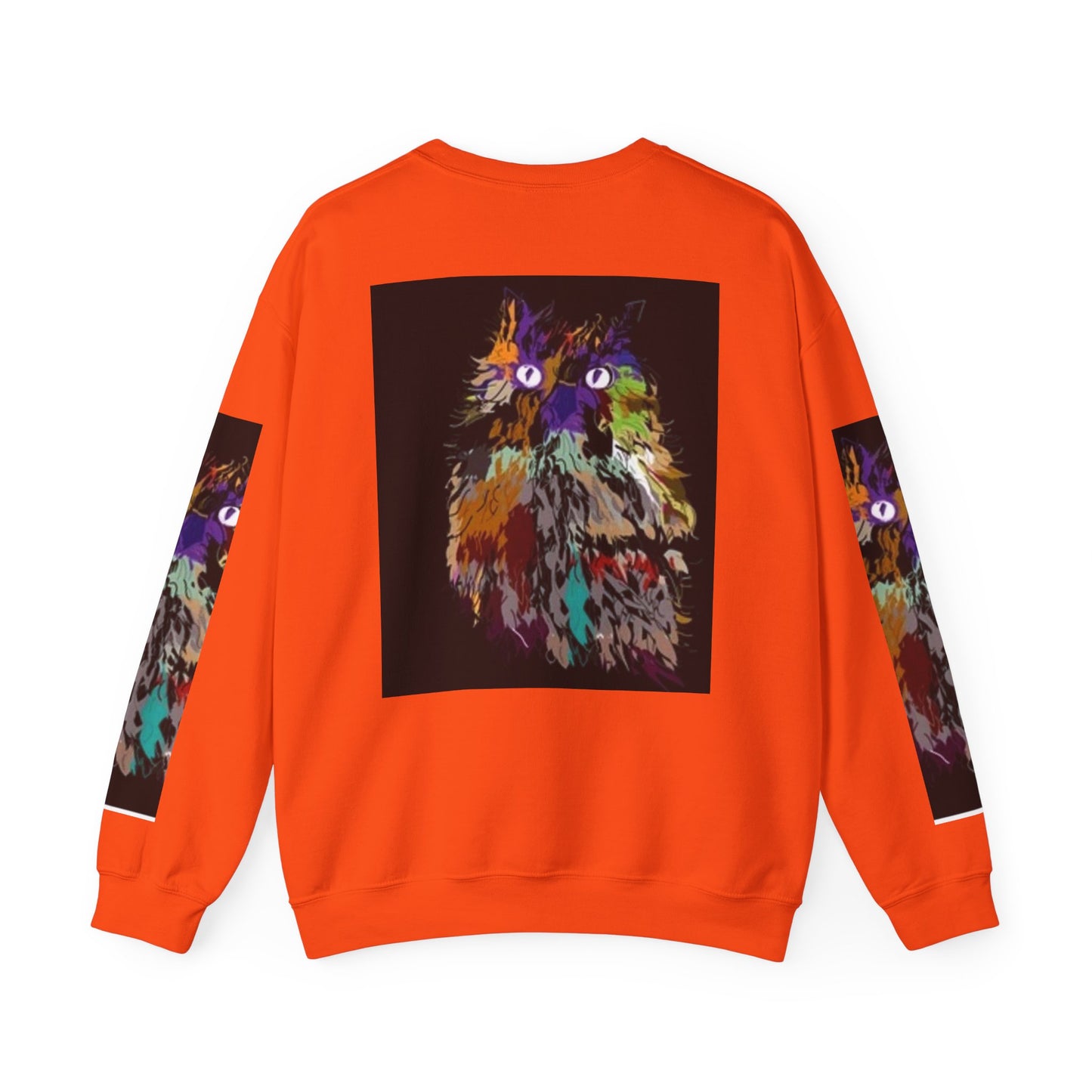 Colorful Owl Crewneck Sweatshirt - Unisex Heavy Blend™ - Cozy Art Wear for Animal Lovers