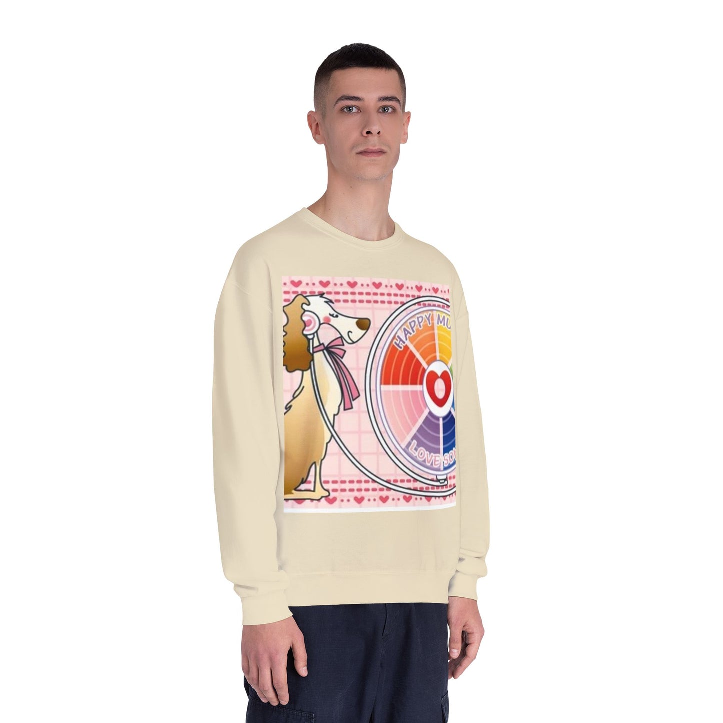 Happy Mood Love Sound Unisex Crewneck Sweatshirt