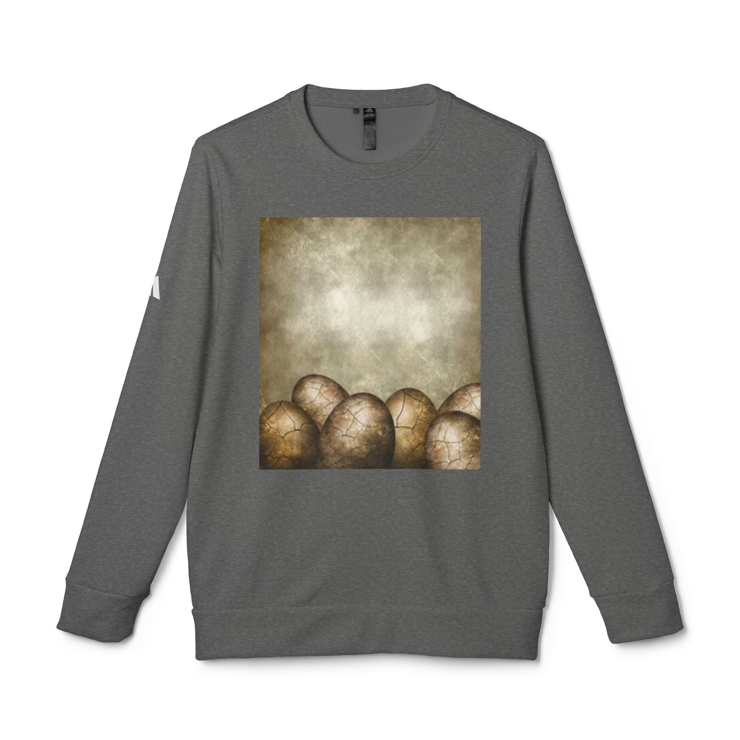 Cozy Artistic Egg Design Unisex Fleece Crewneck Sweatshirt