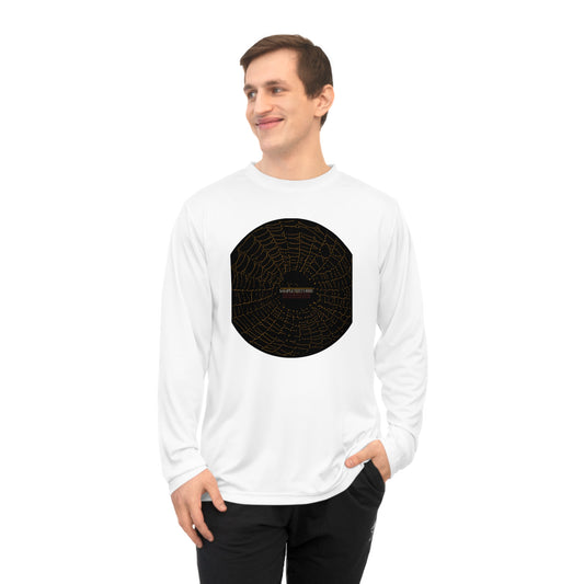 Unisex Performance Long Sleeve Shirt - Spider Web Design for Active Lifestyle