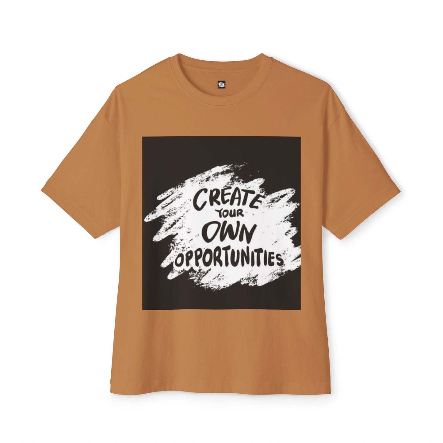 Motivational Oversized T-Shirt - 'Create Your Own Opportunities'
