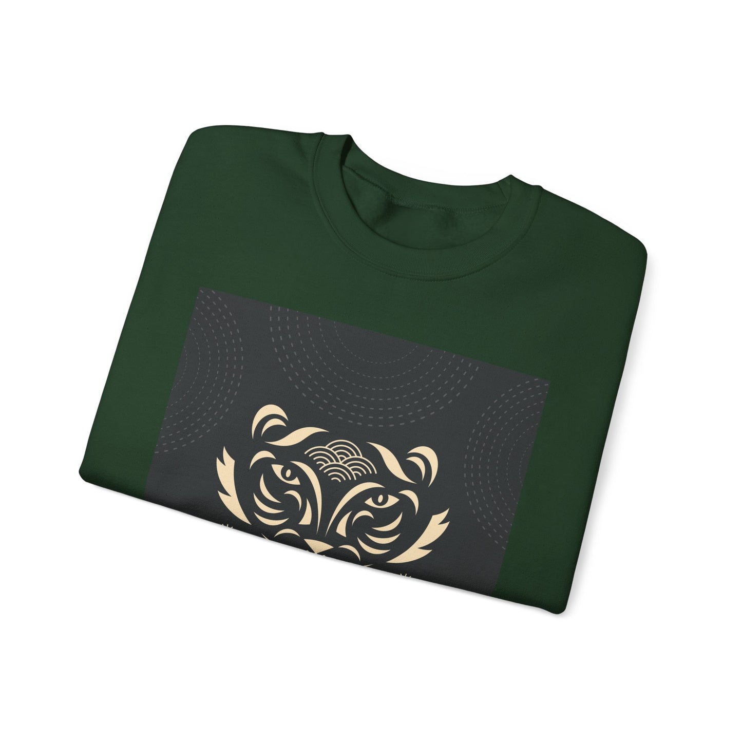 Halloween-Themed Unisex Crewneck Sweatshirt with Spooky Eyes and Bird Design