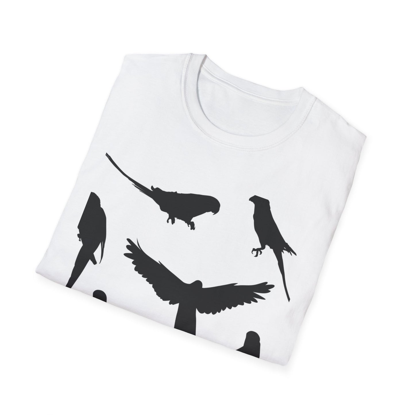 Minimalist Bird Silhouette Unisex Softstyle T-Shirt