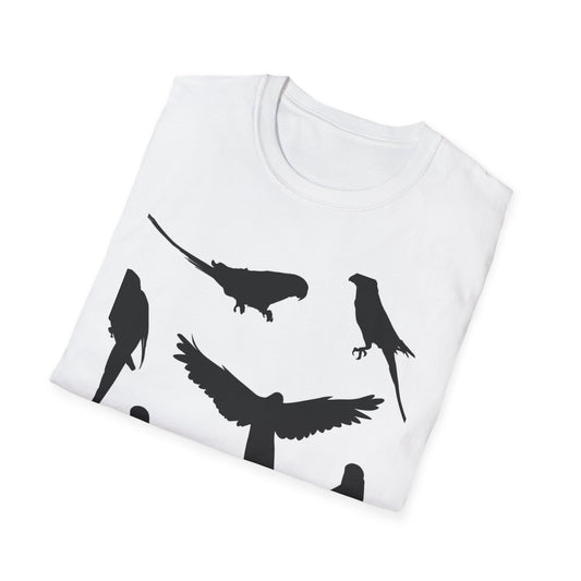 Minimalist Bird Silhouette Unisex Softstyle T-Shirt