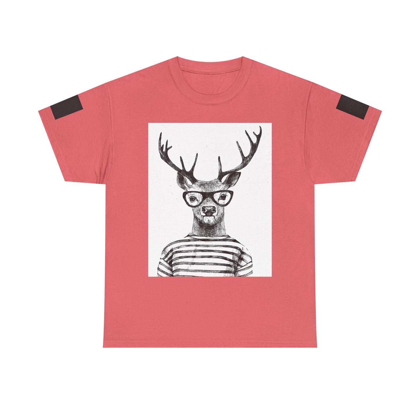 Cool Vintage Deer Graphic Unisex Heavy Cotton Tee