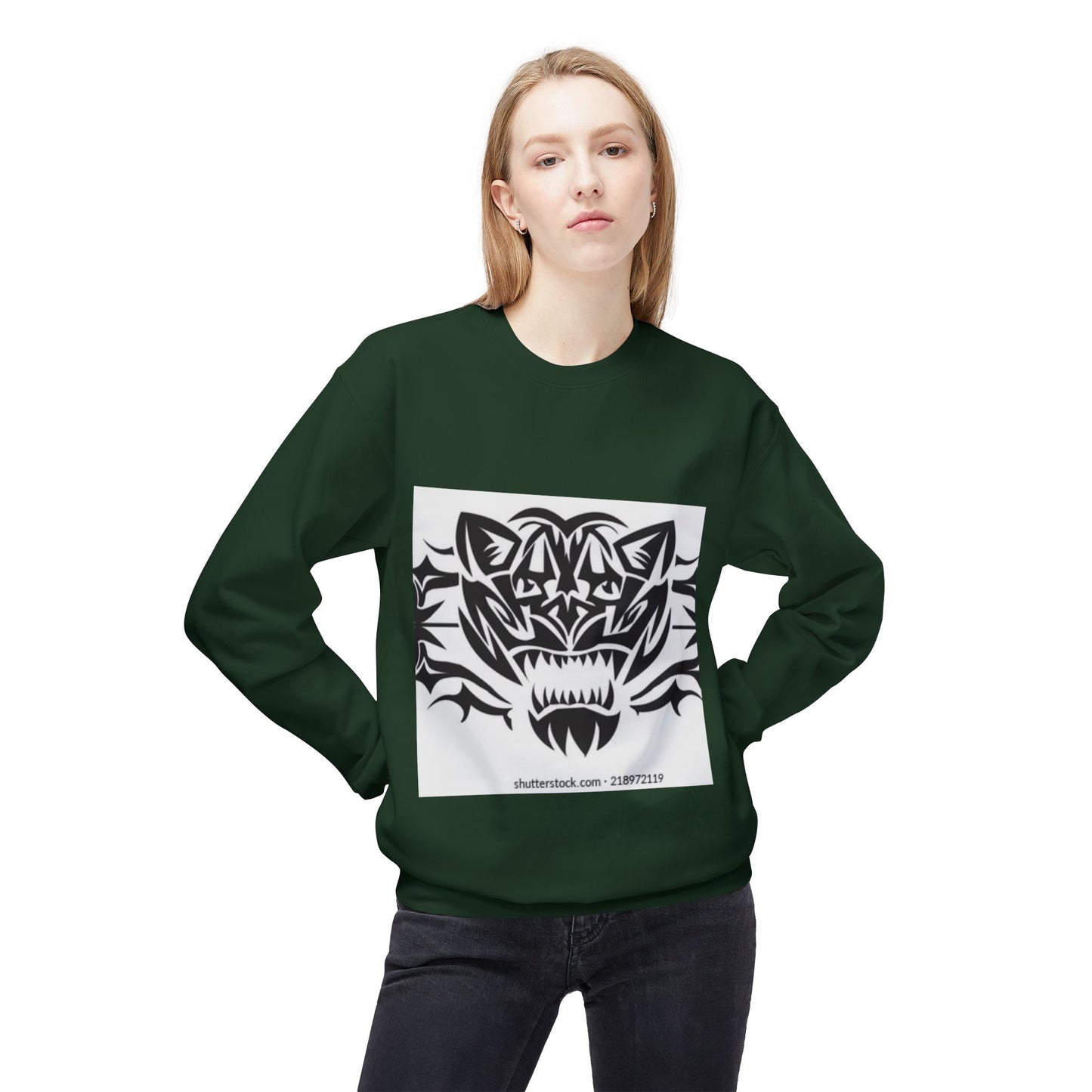 Fierce Tiger Graphic Sweatshirt for Nature Lovers