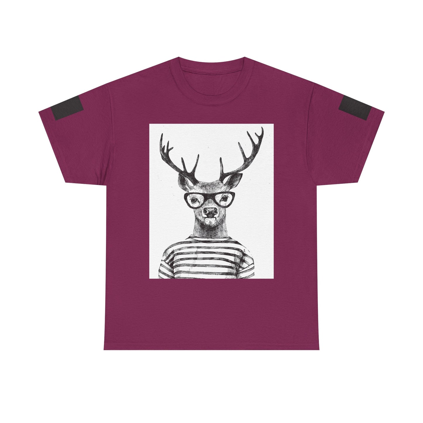 Cool Vintage Deer Graphic Unisex Heavy Cotton Tee