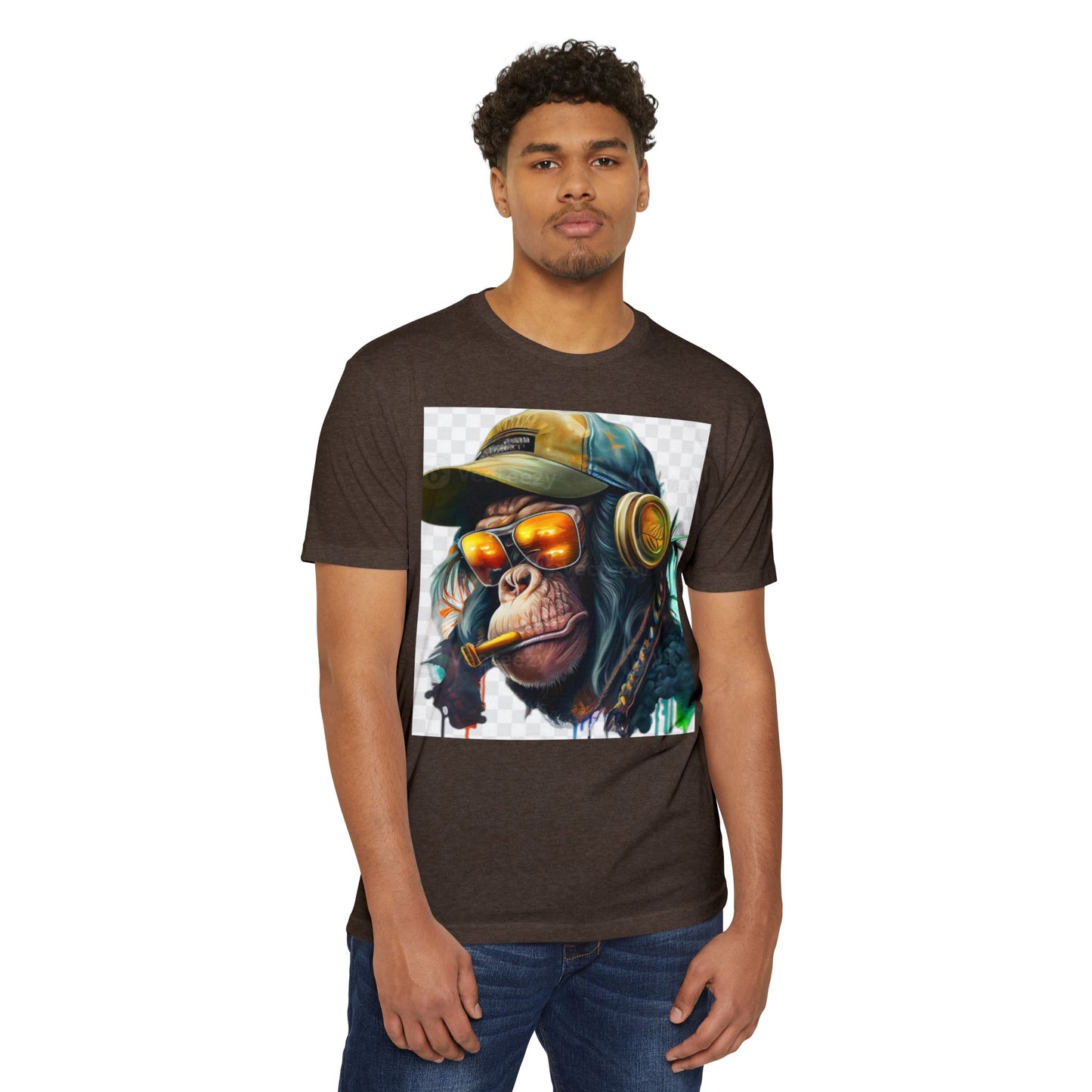 Cool Monkey Graphic Unisex T-Shirt - Perfect for Music Lovers
