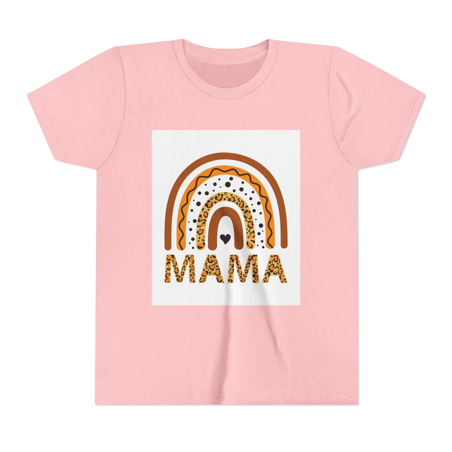 Mama Rainbow Youth Tee - Trendy Short Sleeve T-Shirt for Kids