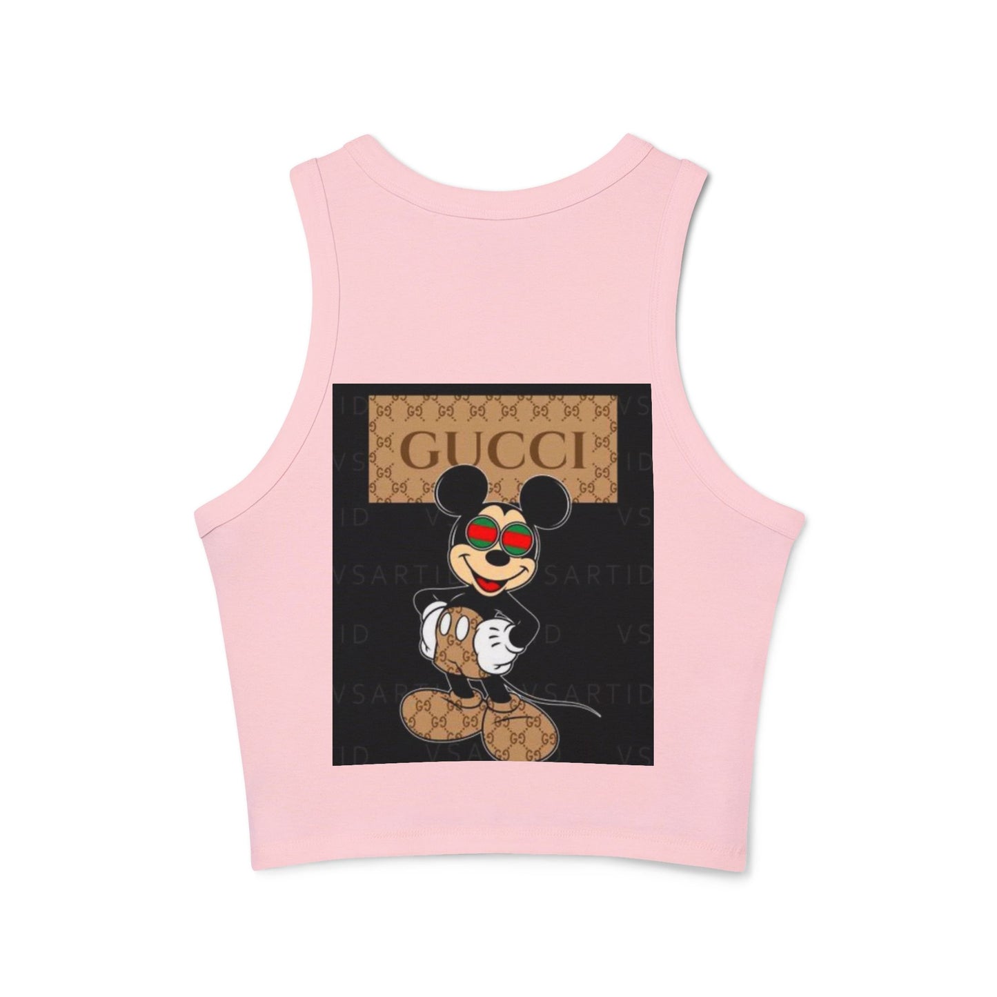 Trendy Women's Micro Rib Racer Tank Top - Stylish and Comfortable for Everyday Wear