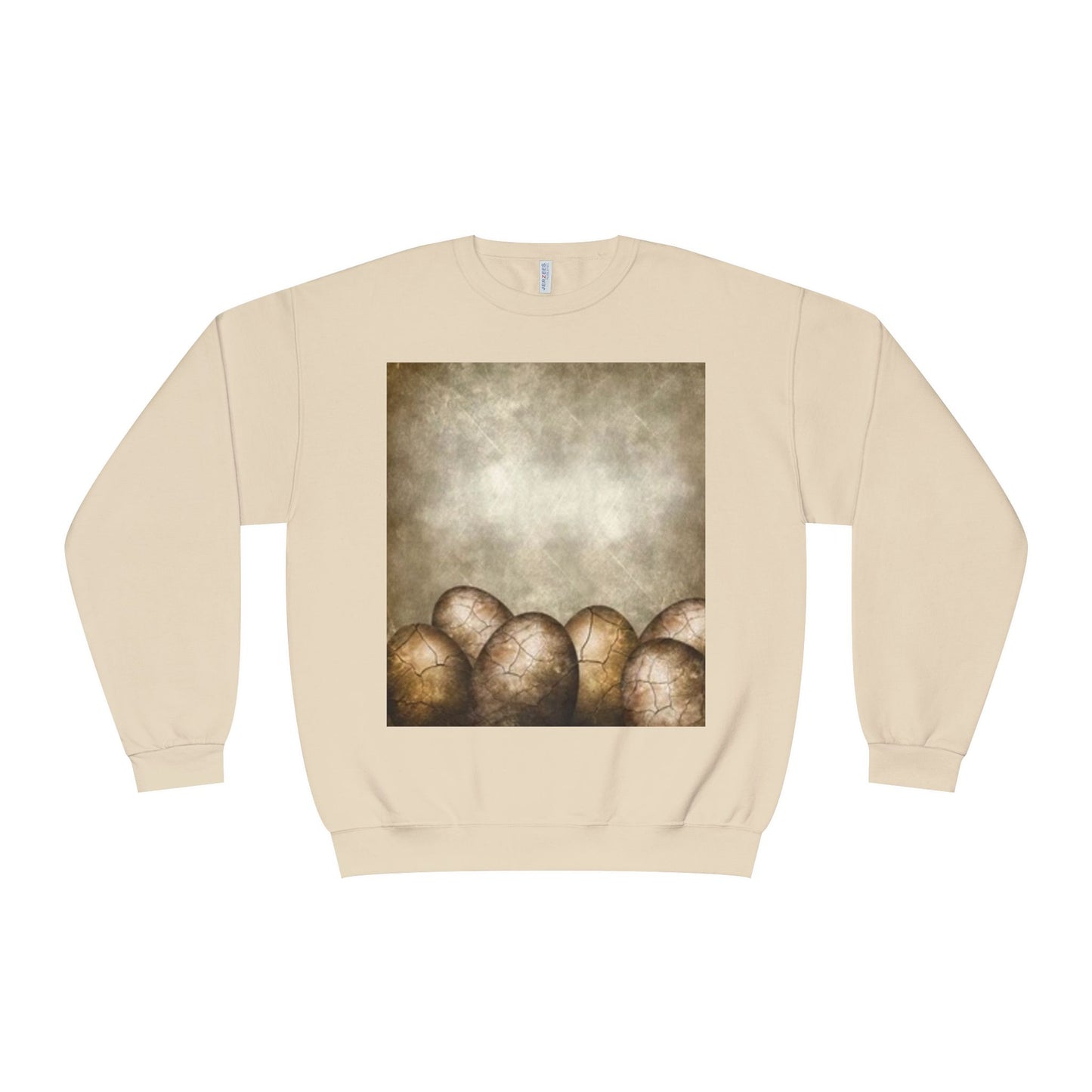 Cozy Vintage Egg Design Crewneck Sweatshirt