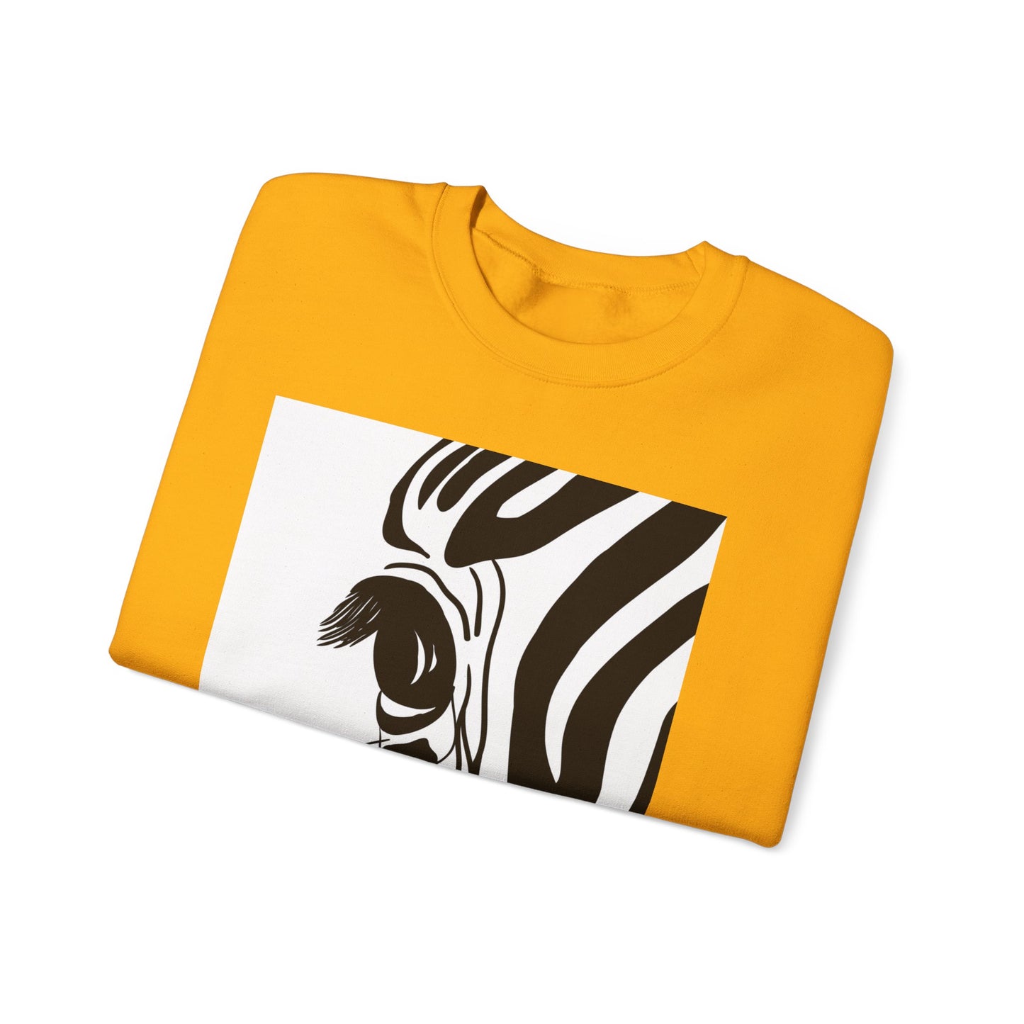 Artistically Designed Zebra Crewneck Sweatshirt - Perfect for Nature Lovers