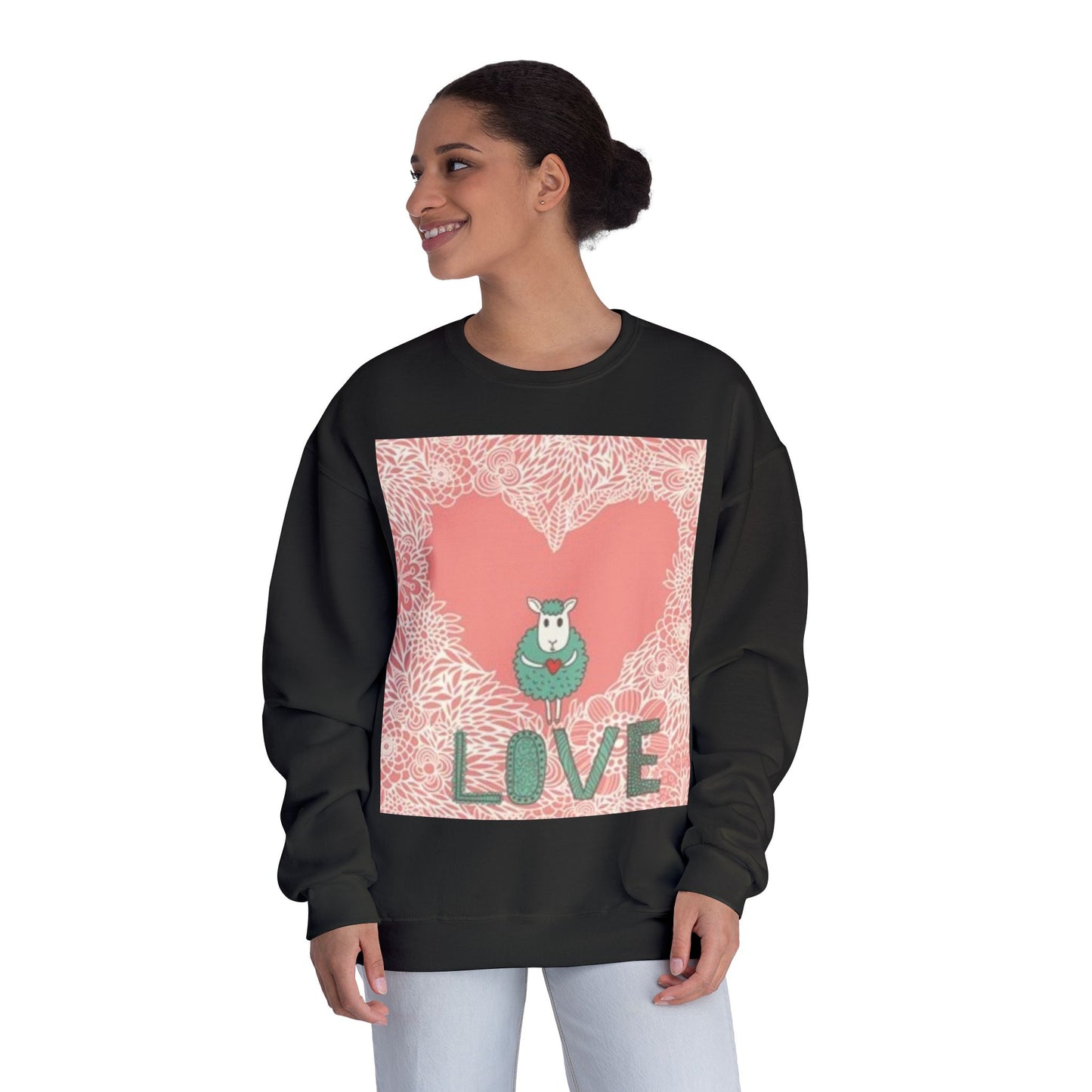 Love-Themed Unisex NuBlend® Crewneck Sweatshirt