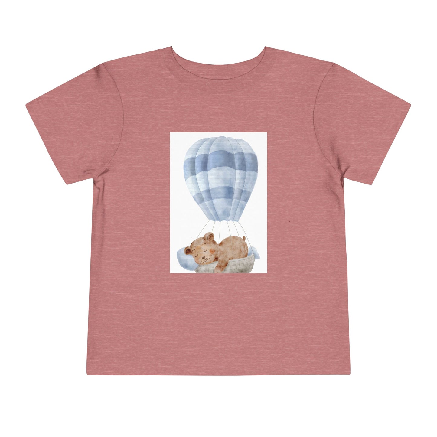 Cute Toddler Tee with Hot Air Balloon and Bear Design - Perfect for Playtime and Special Occasions