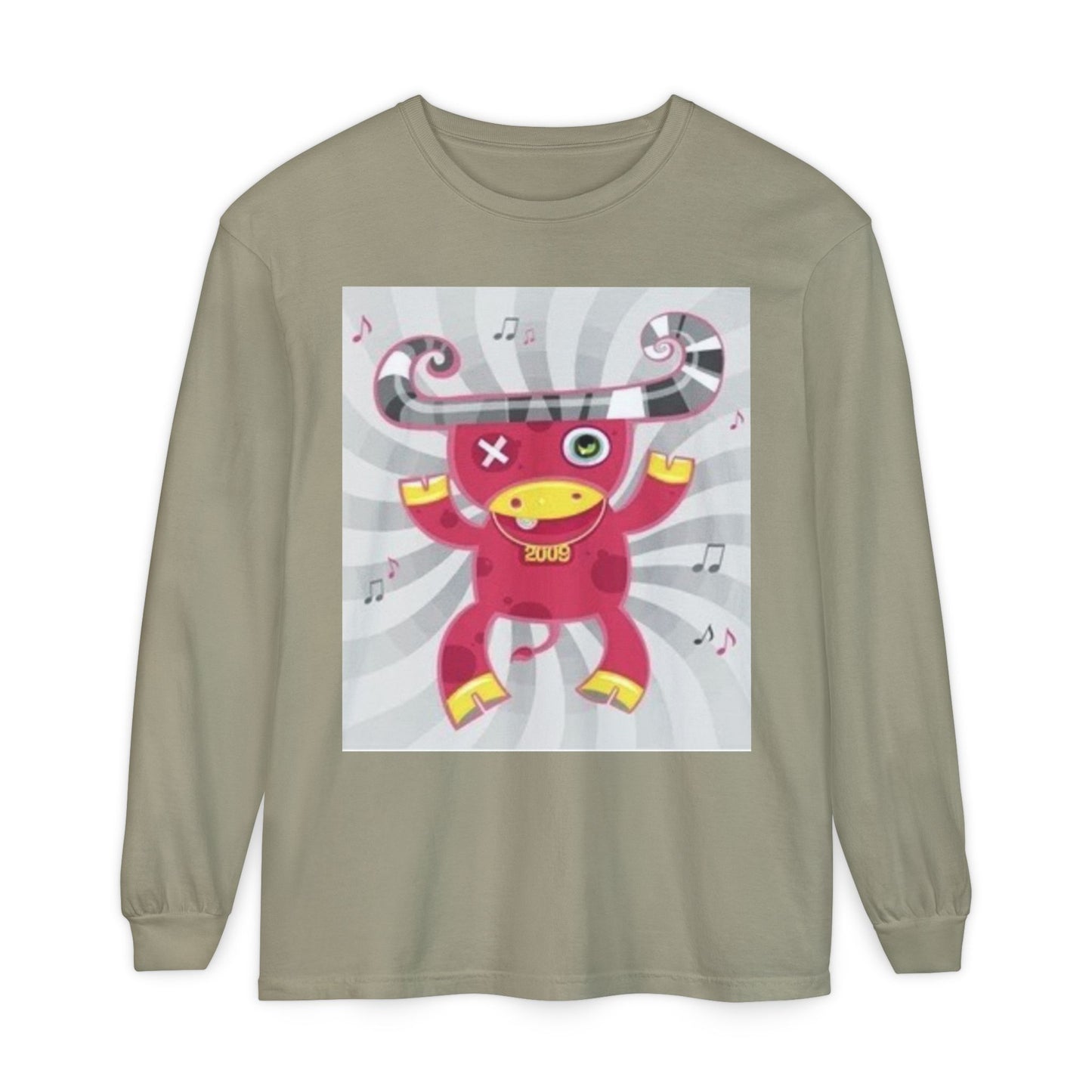 Fun & Quirky Graphic Long Sleeve T-Shirt - Perfect for Music Lovers
