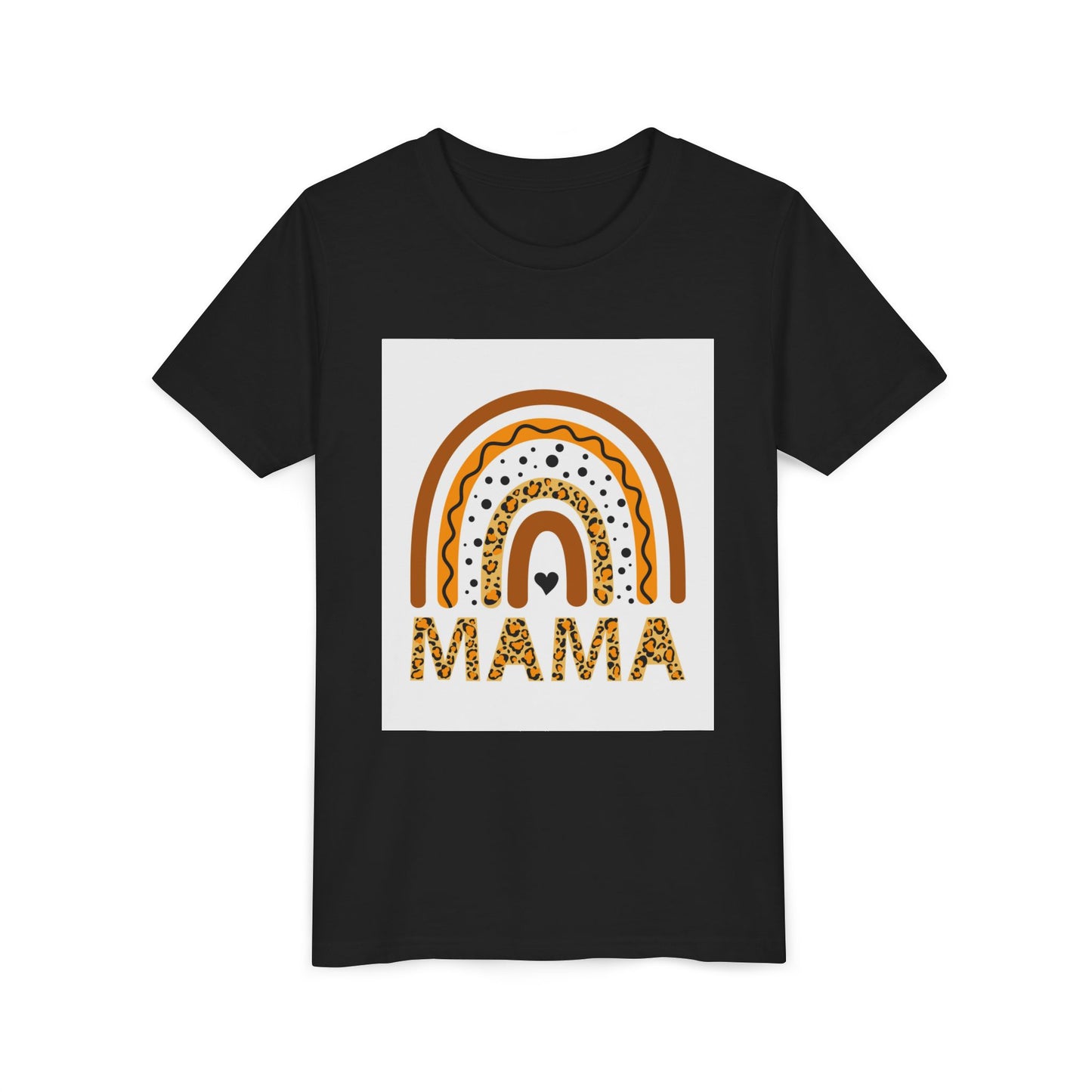 Mama Rainbow Youth Tee - Trendy Short Sleeve T-Shirt for Kids