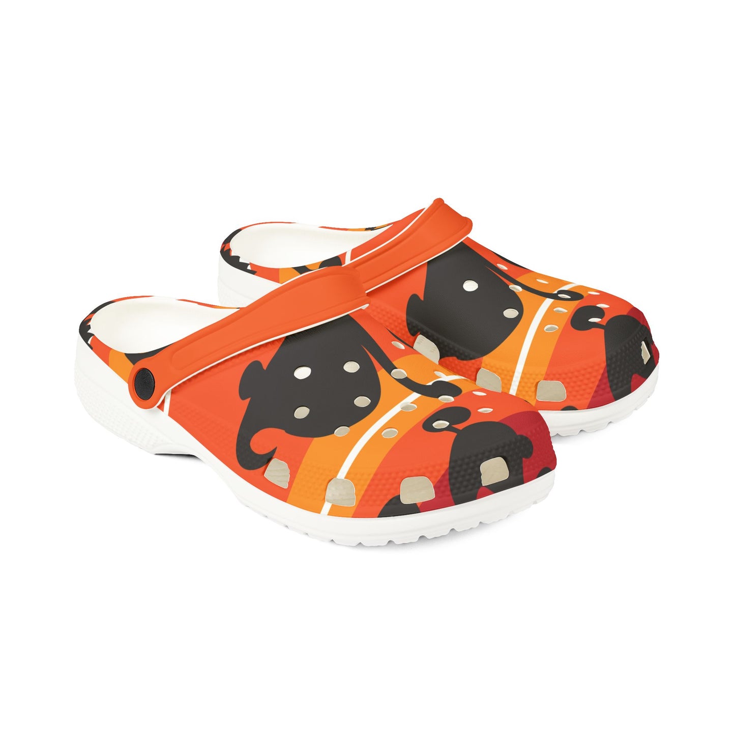 Colorful EVA Foam Rubber Shoes with Fun Pattern - Perfect for Summer Adventures!