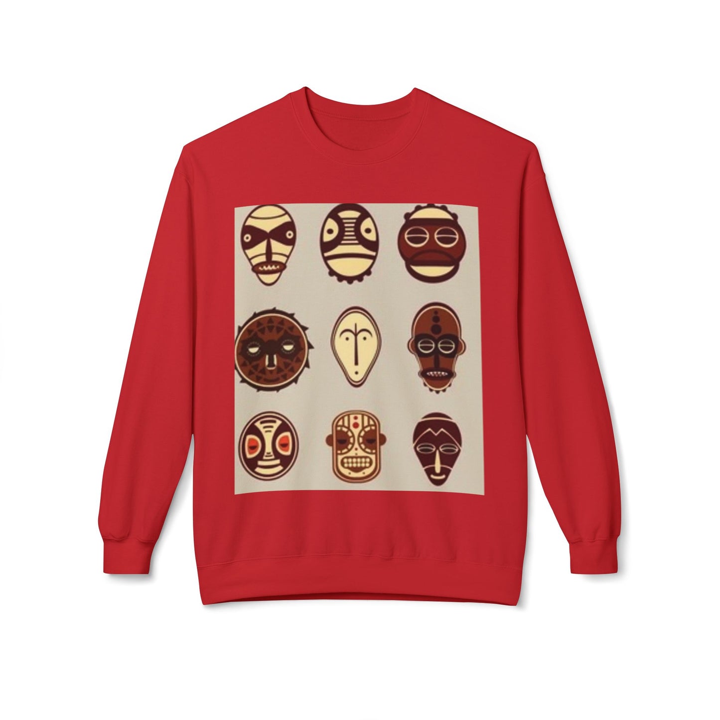 Artistic Horse Illustration Fleece Crewneck Sweatshirt - Unisex