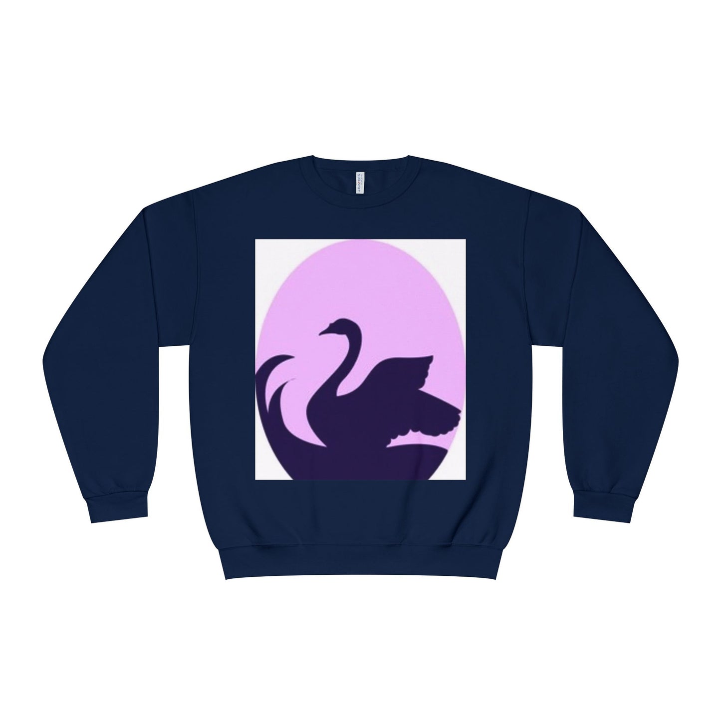 Elegant Swan Silhouette Unisex Crewneck Sweatshirt - Cozy Spring Fashion