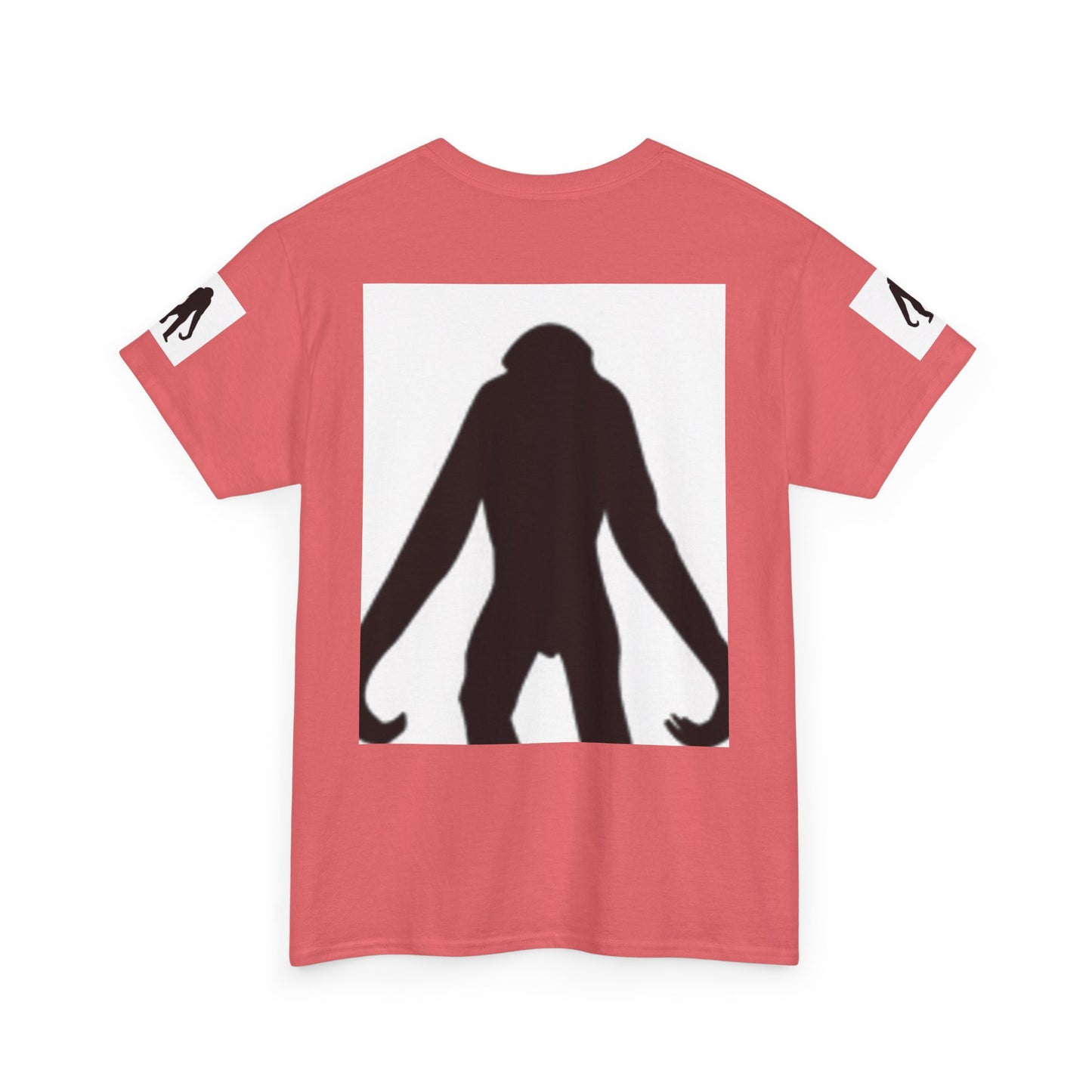 Unisex Heavy Cotton Tee - Bold Monkey Silhouette Tee for Animal Lovers
