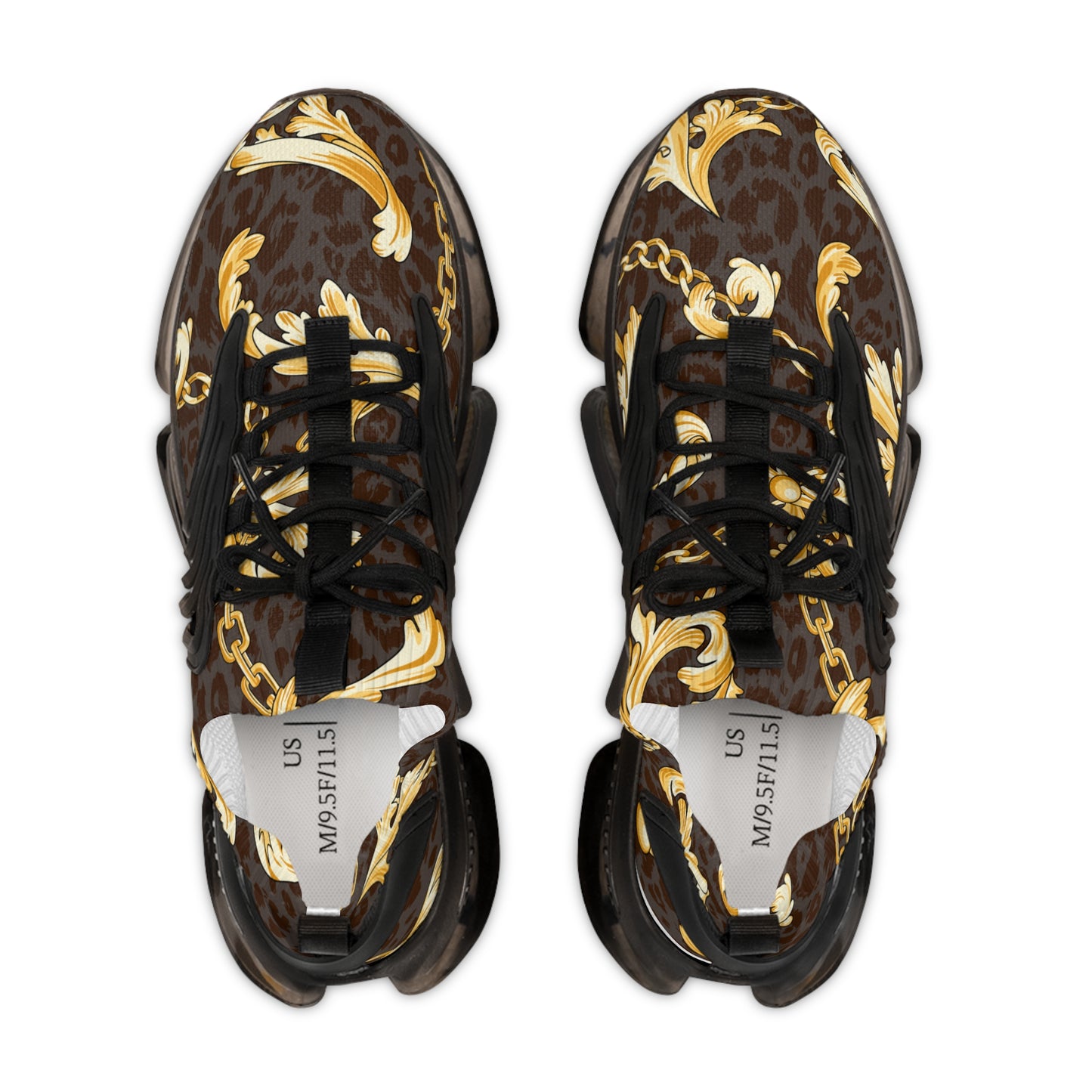 Stylish Men's Mesh Sneakers with Elegant Chain Design