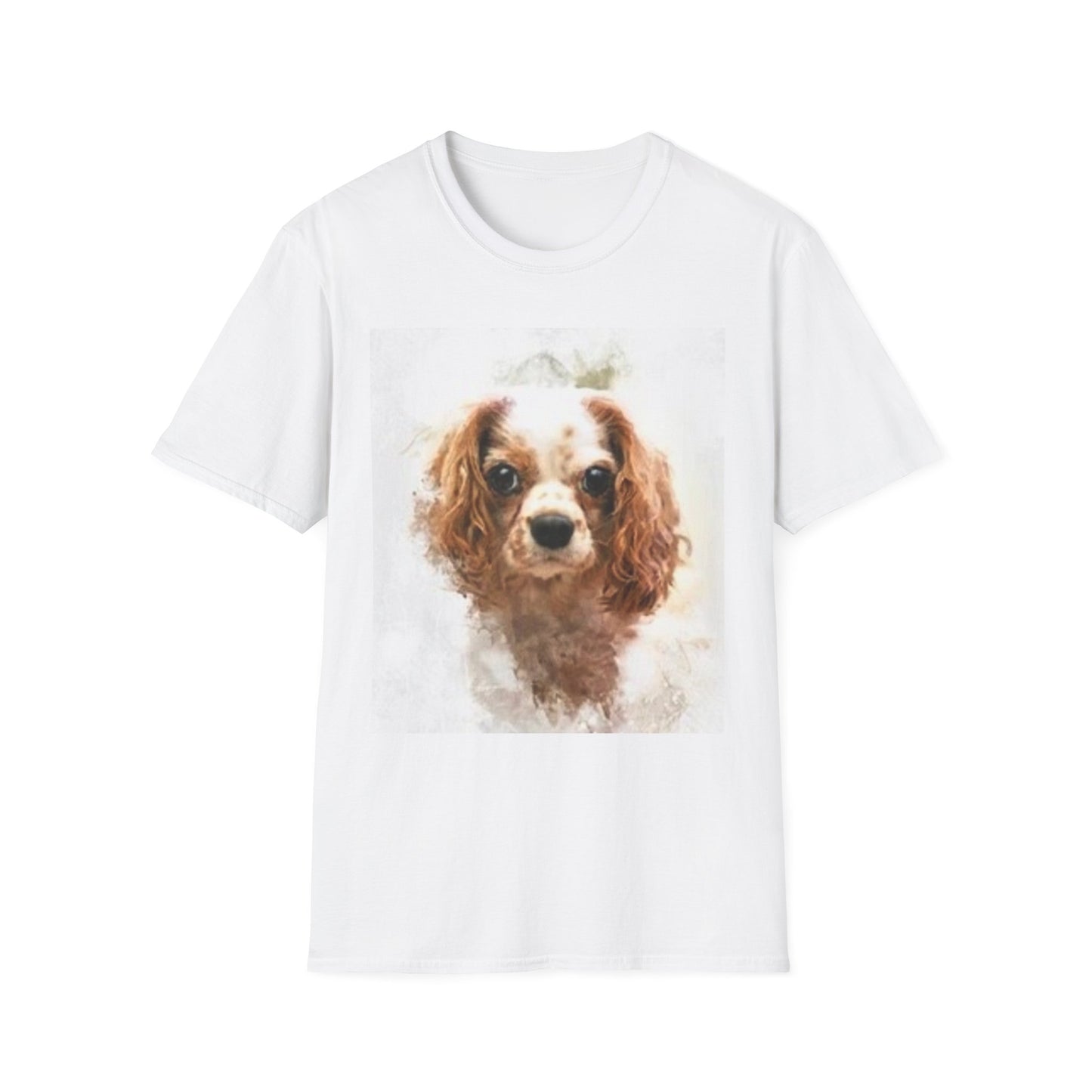Playful Rabbit Design Unisex Softstyle T-Shirt - Perfect for Spring Celebrations