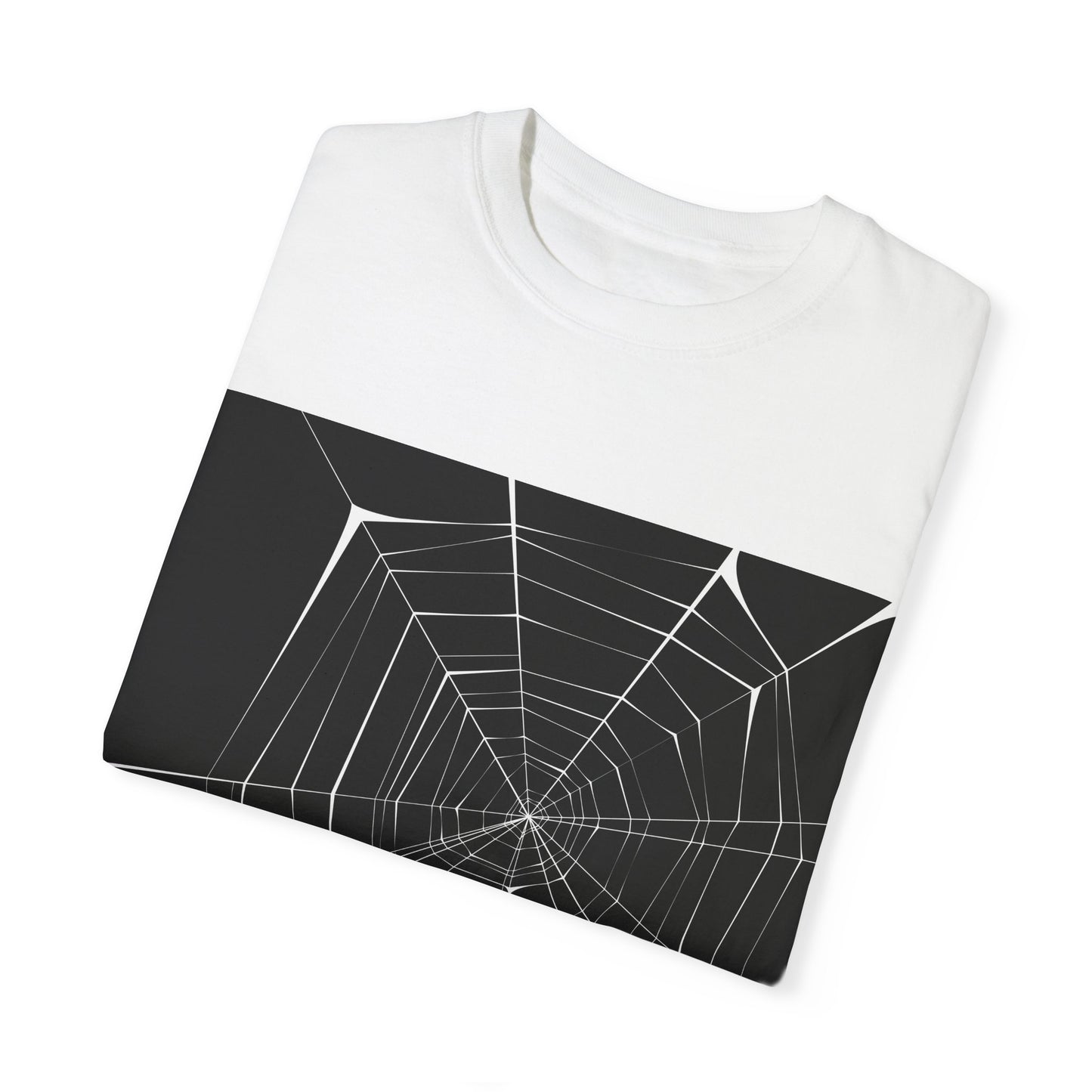 Spooky Spider Web Unisex Garment-Dyed T-Shirt