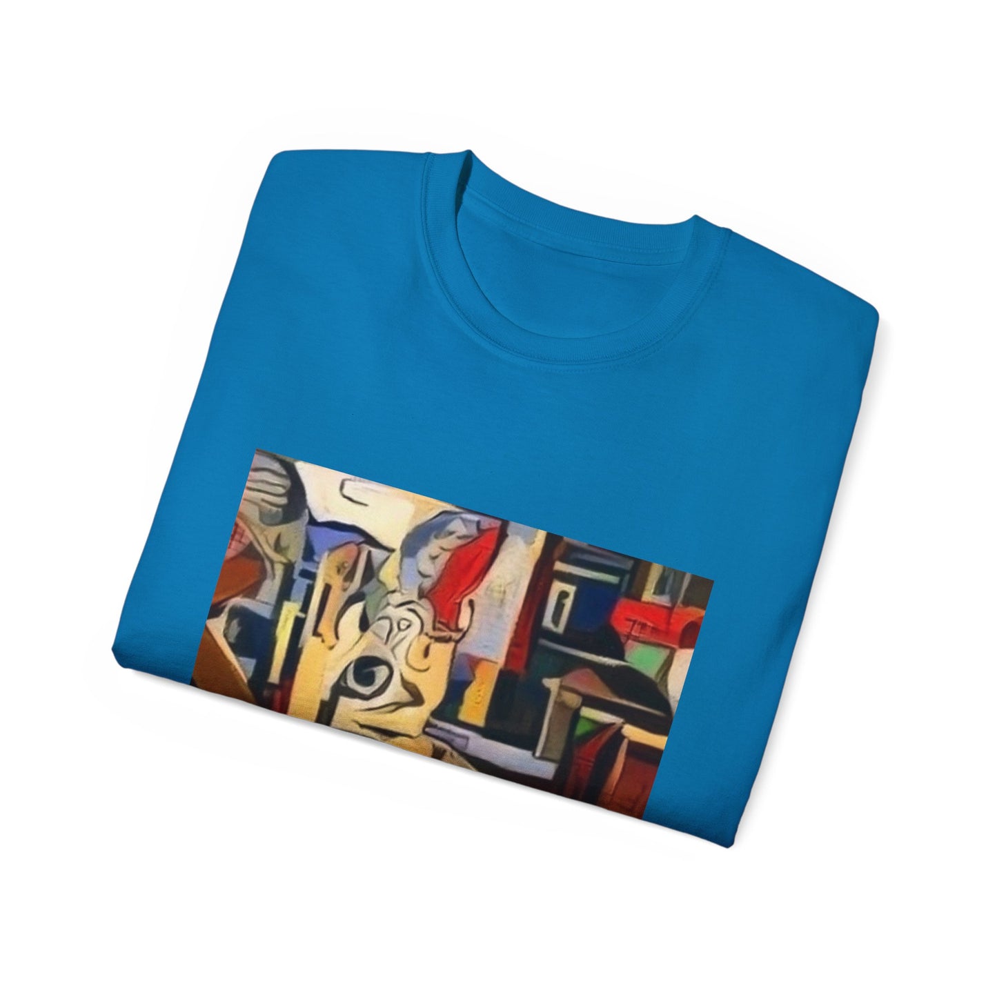 Colorful Ocean-Inspired Unisex Cotton Tee