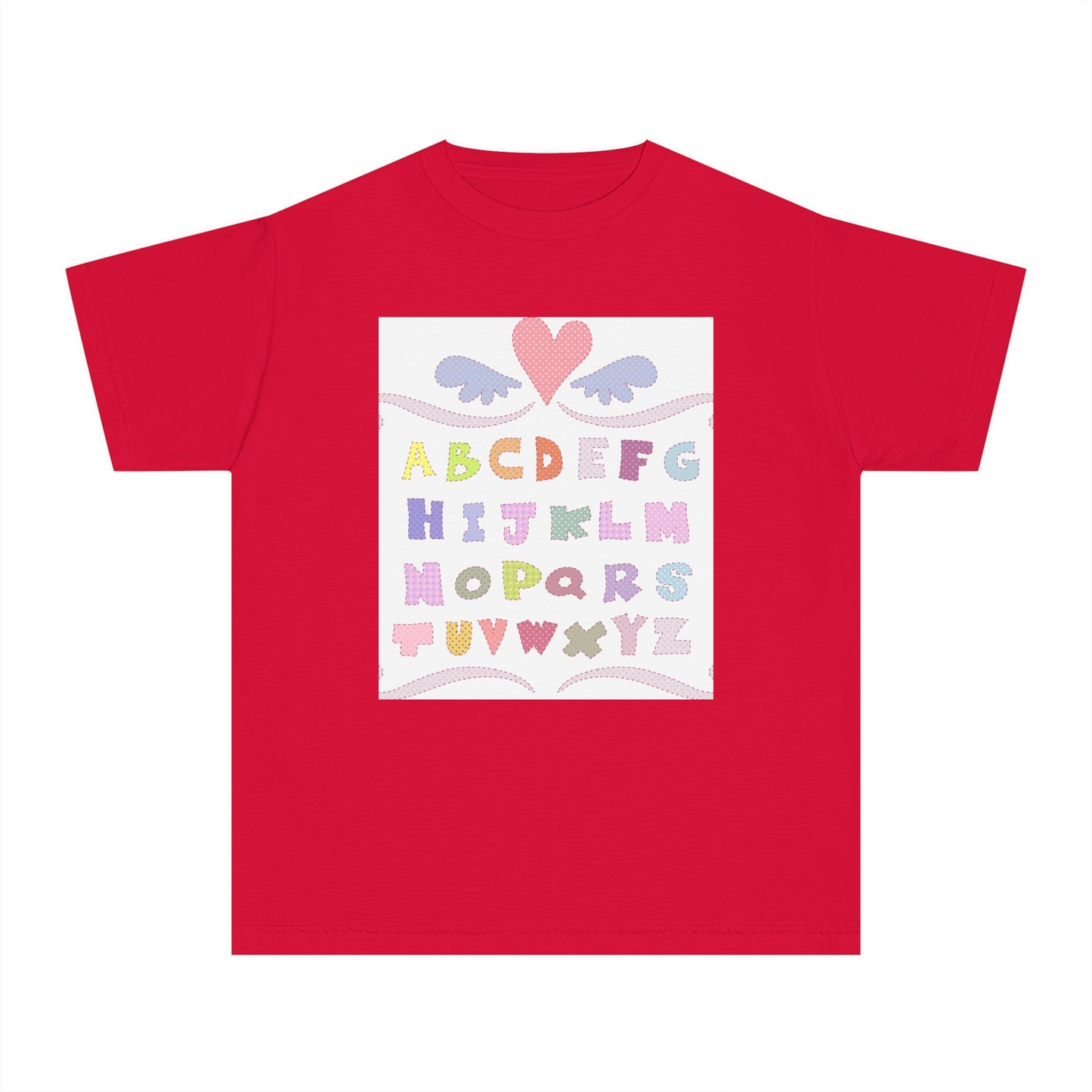 Youth Alphabet Love Tee - Fun & Playful Kids Shirt