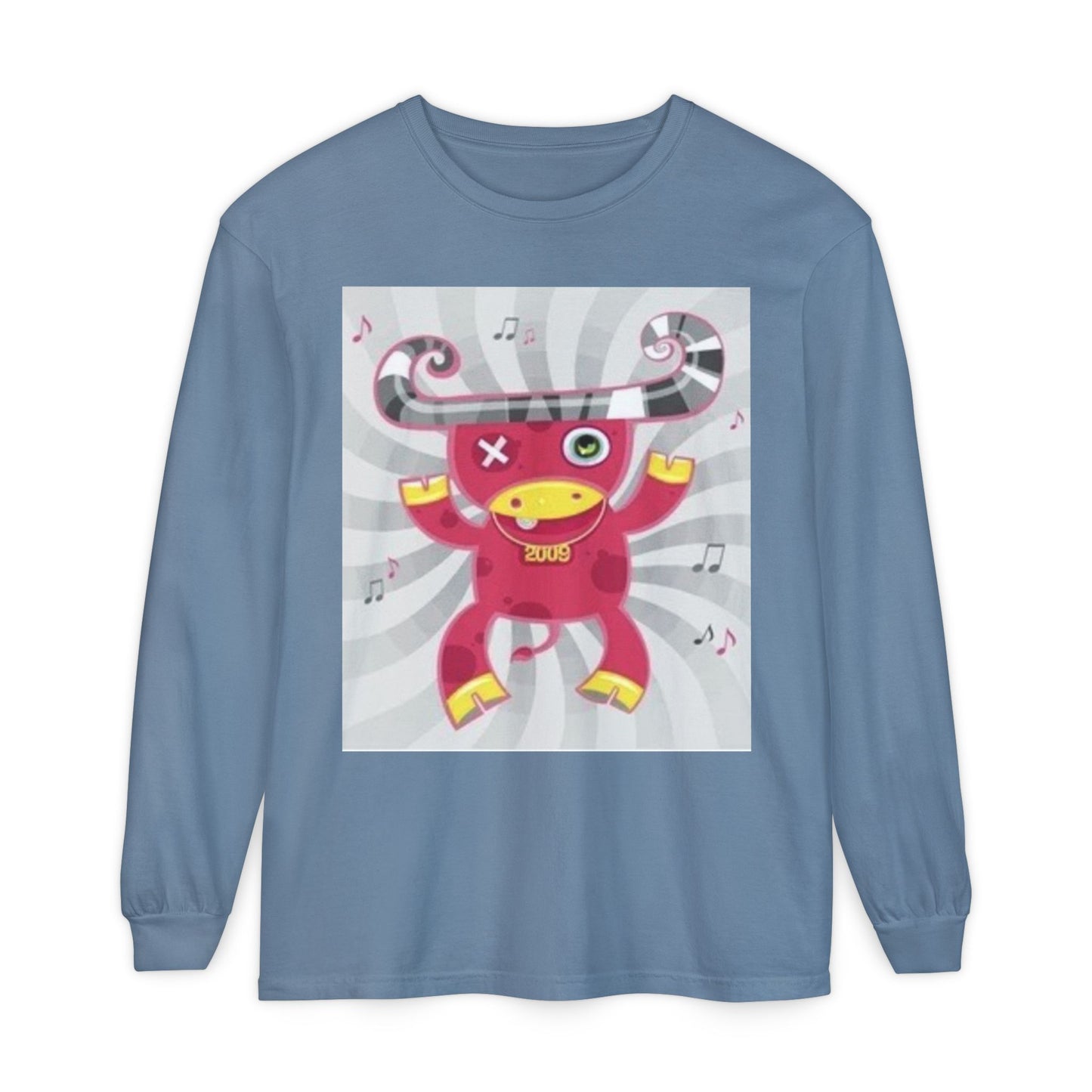 Fun & Quirky Graphic Long Sleeve T-Shirt - Perfect for Music Lovers
