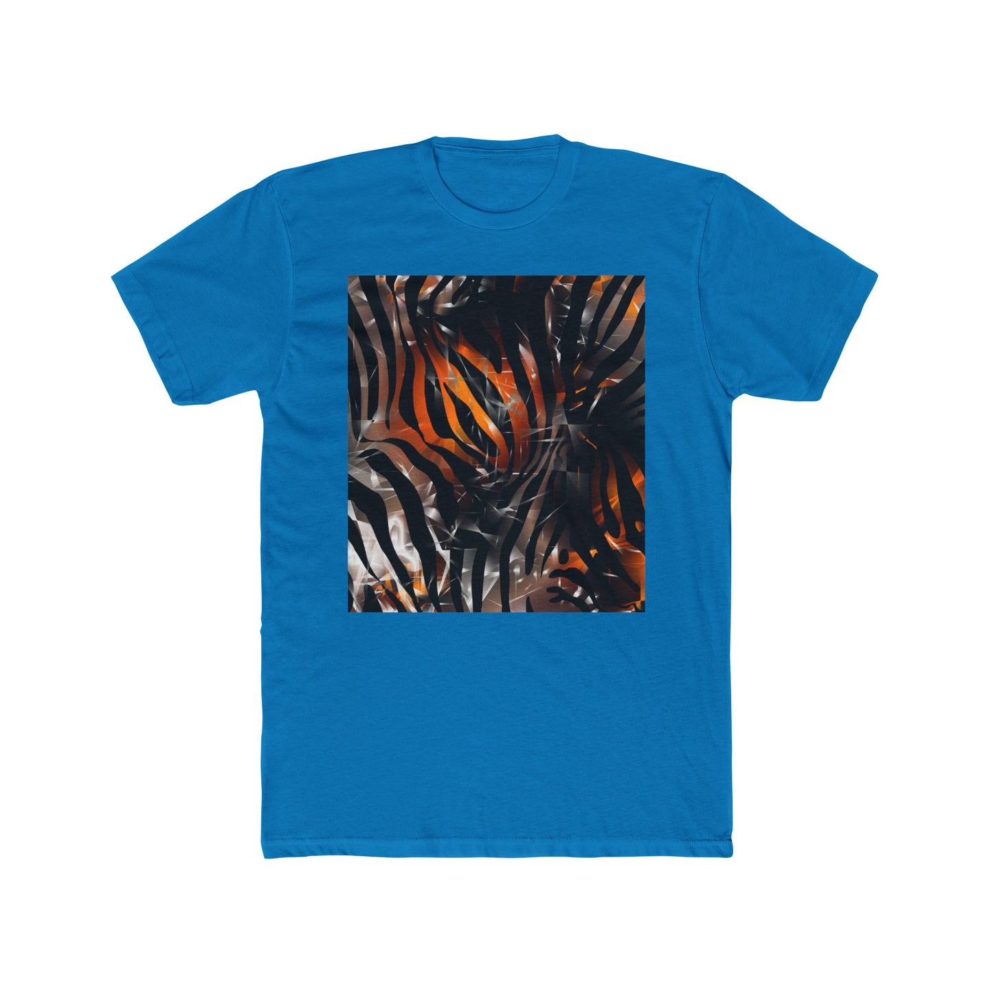 Abstract Jungle Unisex Cotton Crew Tee - Trendy Graphic Shirt for Nature Lovers