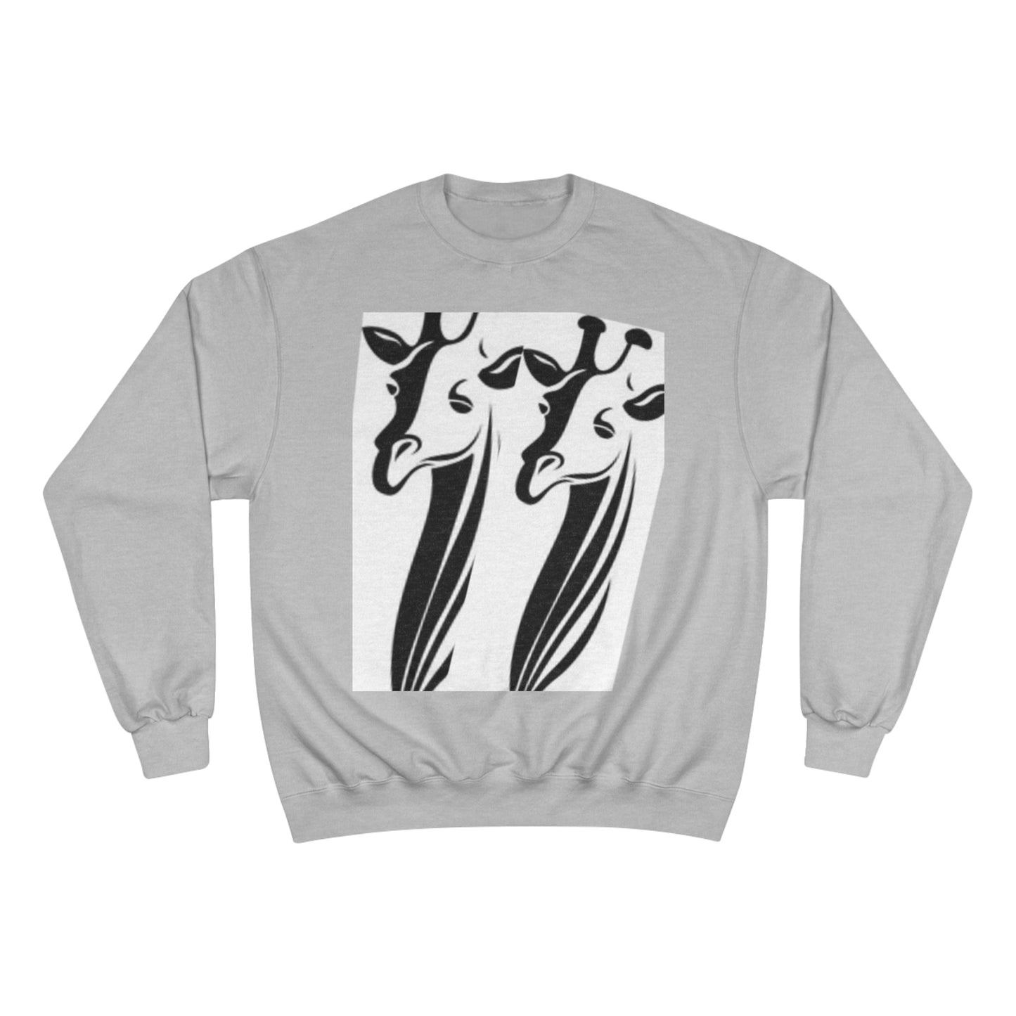 Giraffe Lovers Champion Sweatshirt - Cozy Wildlife Apparel