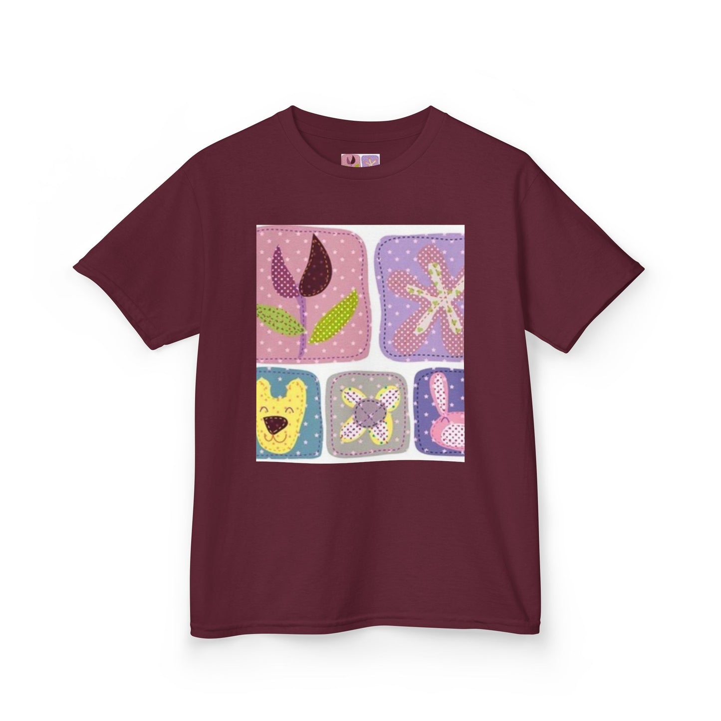 Colorful Kids’ Heavy Cotton™ Tee with Playful Patterns
