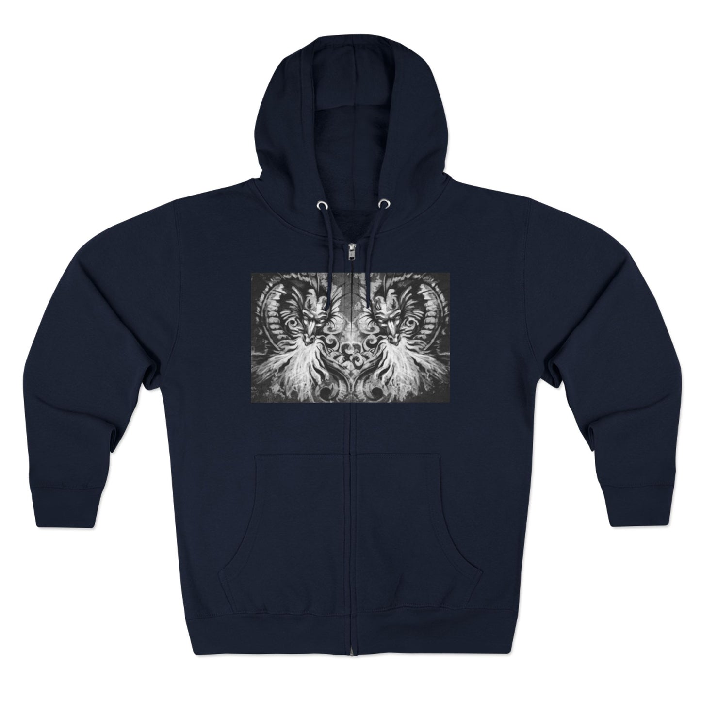 Colorful Artistic Unisex Zip Hoodie - Vibrant Design for Creative Souls