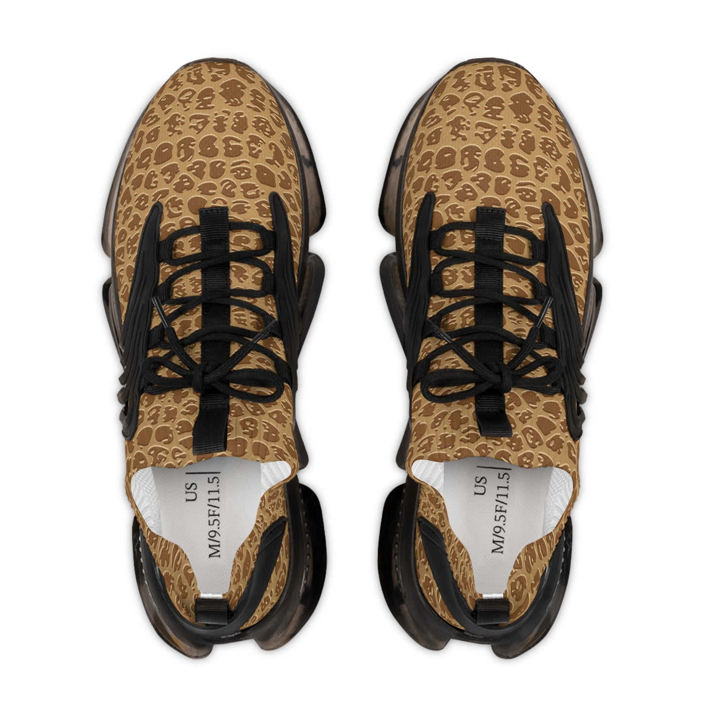 Stylish Men's Mesh Sneakers - Trendy Leopard Print Athletic Shoes