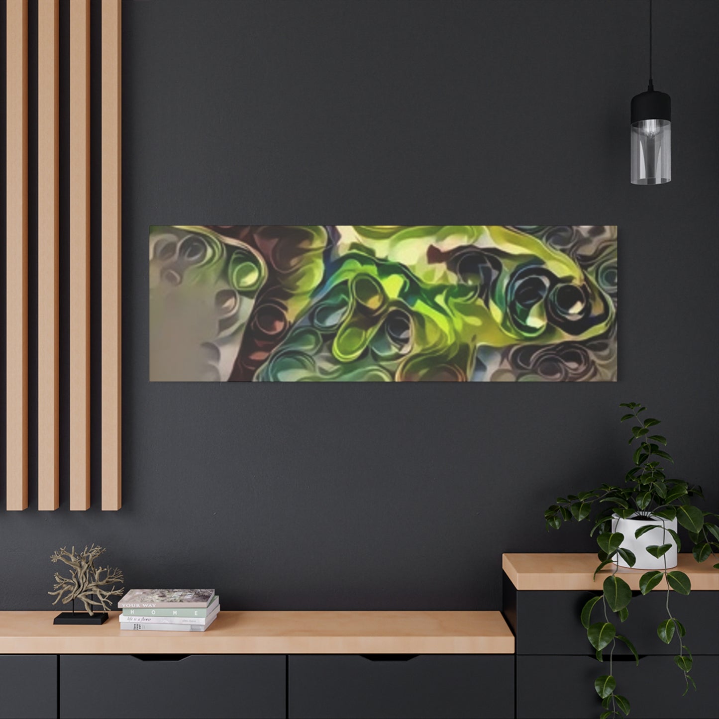 Abstract Nature Canvas Art - Stretched Matte Wall Decor