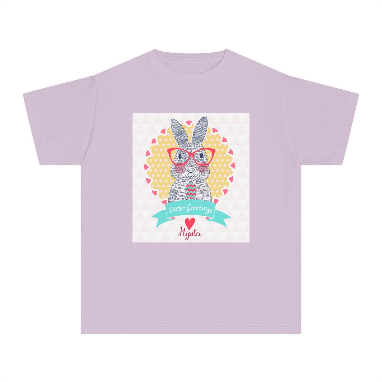 Youth Easter Bunny Tee - 'Easter Greetings' Design