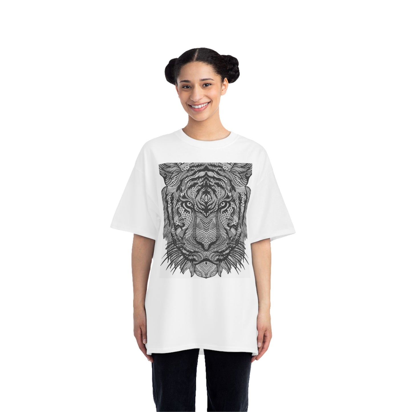 Tiger Graphic Beefy-T® Short-Sleeve T-Shirt - Bold Animal Art Tee